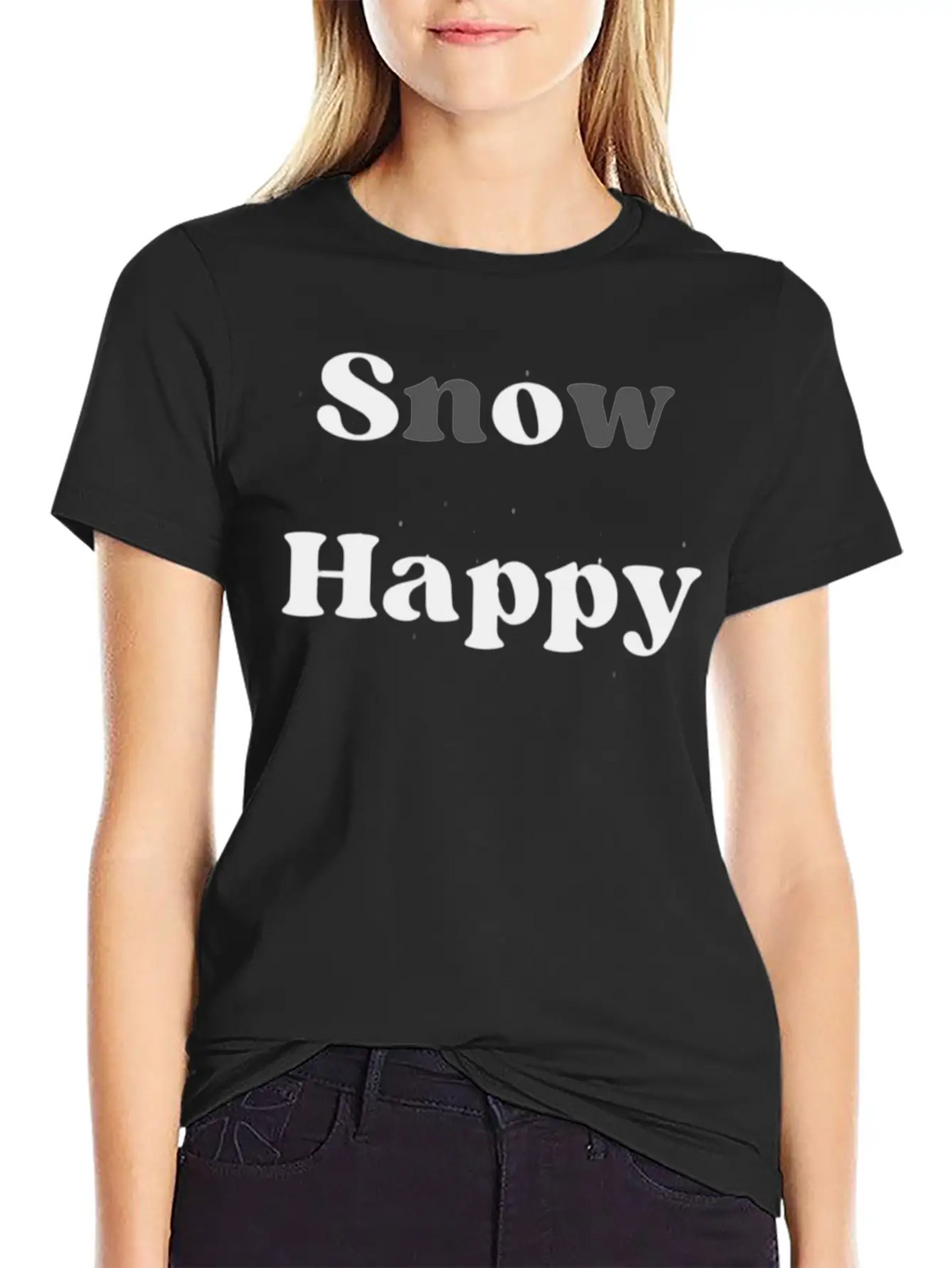 SnOw Happy Relaxed Everyday Tee – Lightweight And Durable Cotton