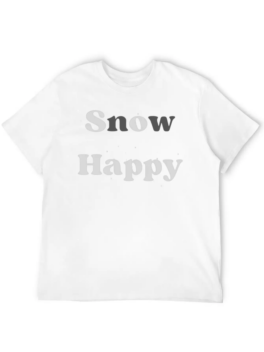 SnOw Happy Relaxed Everyday Tee – Lightweight And Durable Cotton
