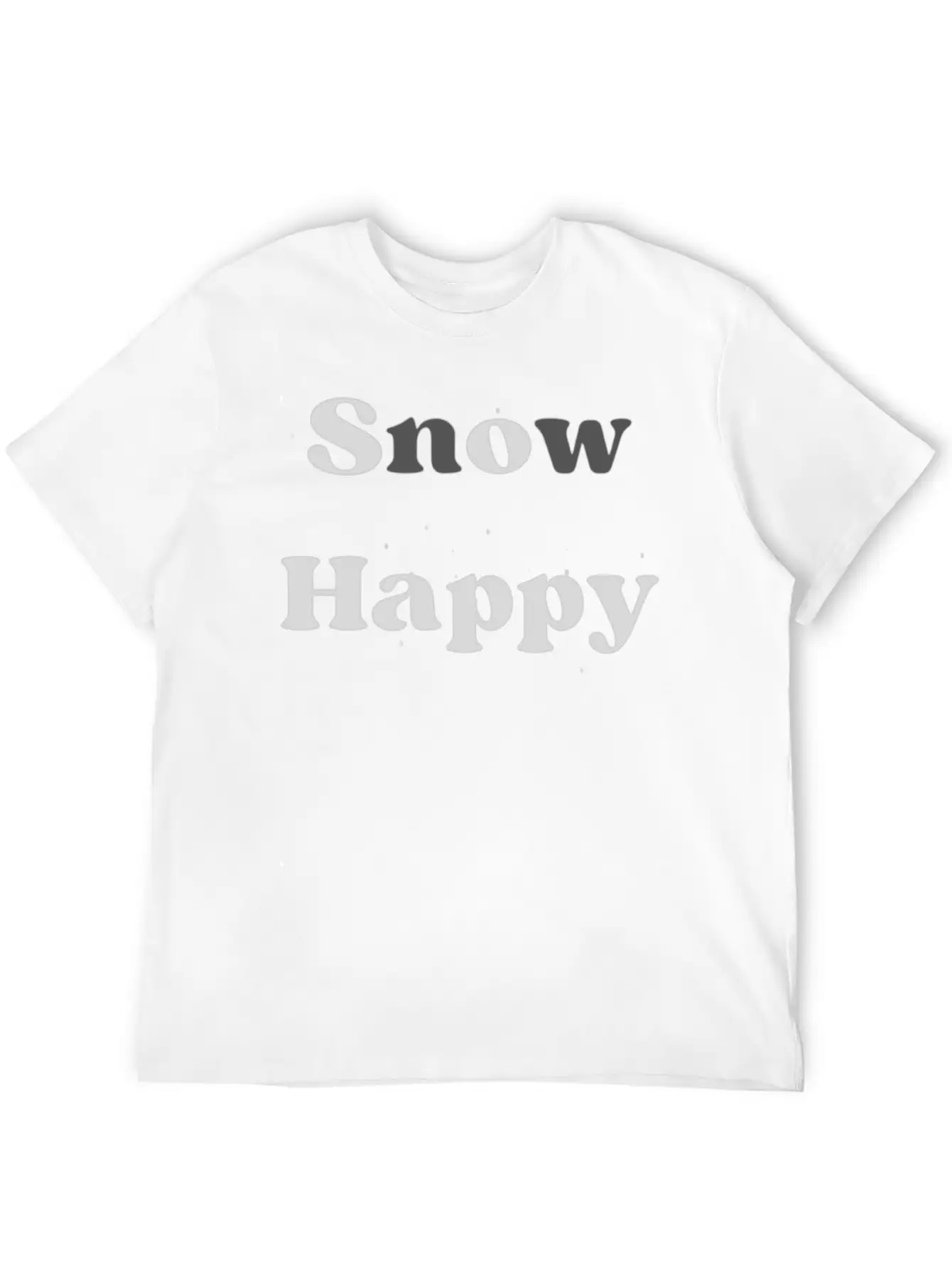 SnOw Happy Relaxed Everyday Tee – Lightweight And Durable Cotton