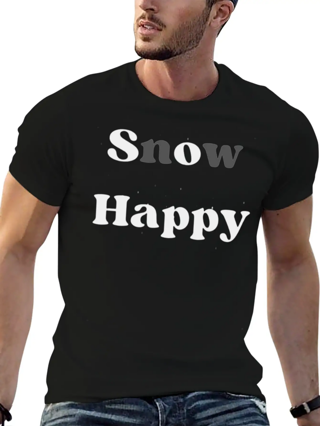 SnOw Happy Relaxed Everyday Tee – Lightweight And Durable Cotton