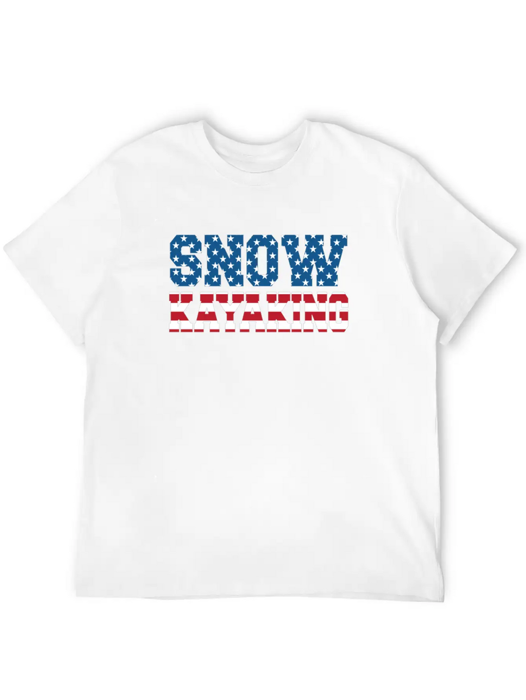 Snow Kayaking USA Essential Cotton Tee For Daily Outfits – Unisex Style