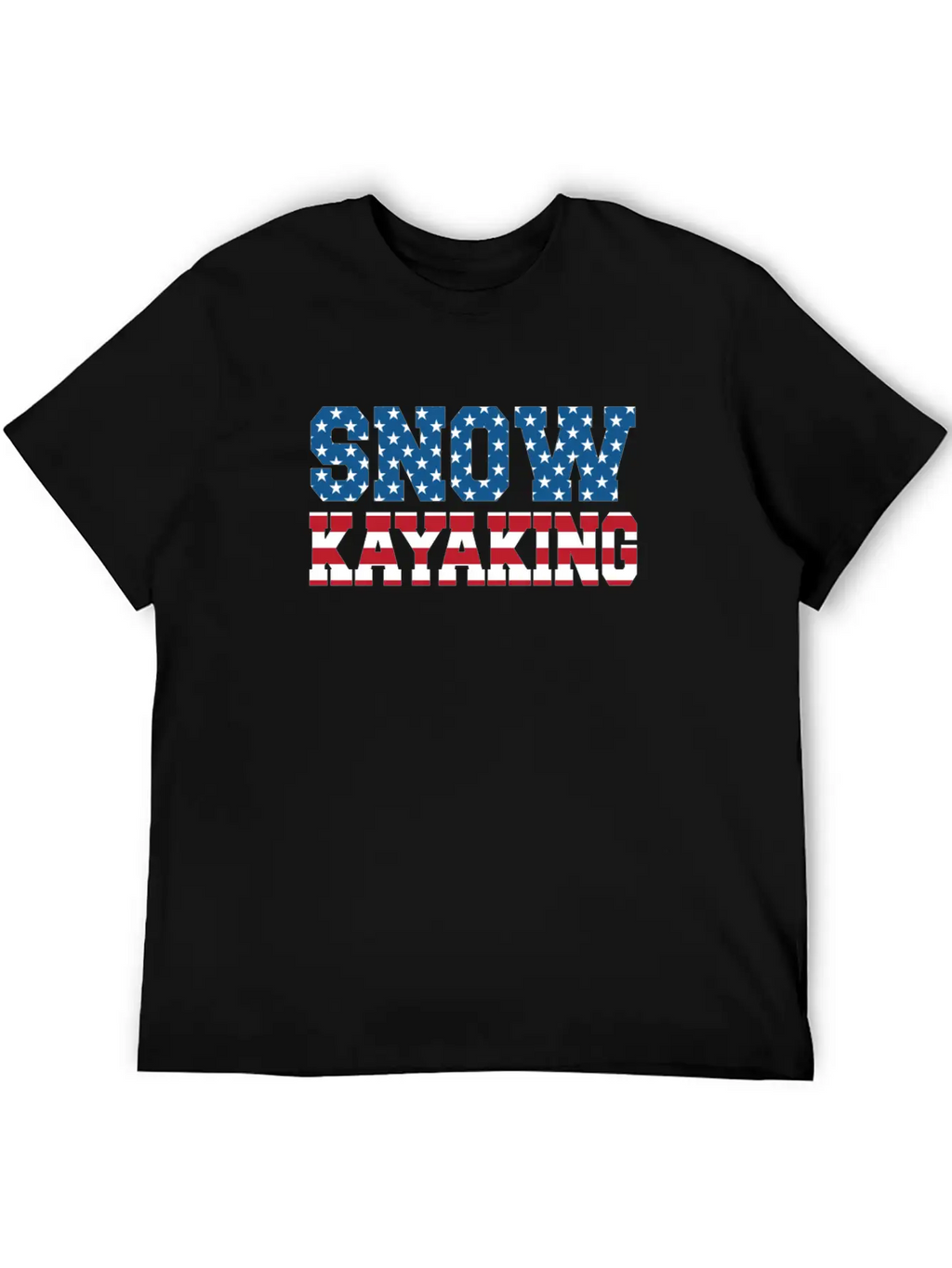 Snow Kayaking USA Essential Cotton Tee For Daily Outfits – Unisex Style