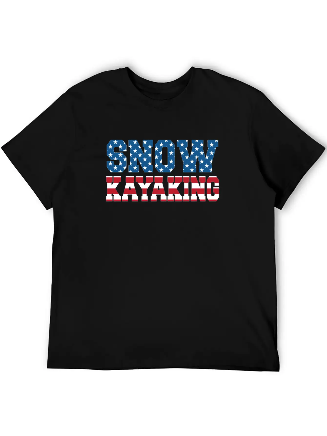 Snow Kayaking USA Essential Cotton Tee For Daily Outfits – Unisex Style