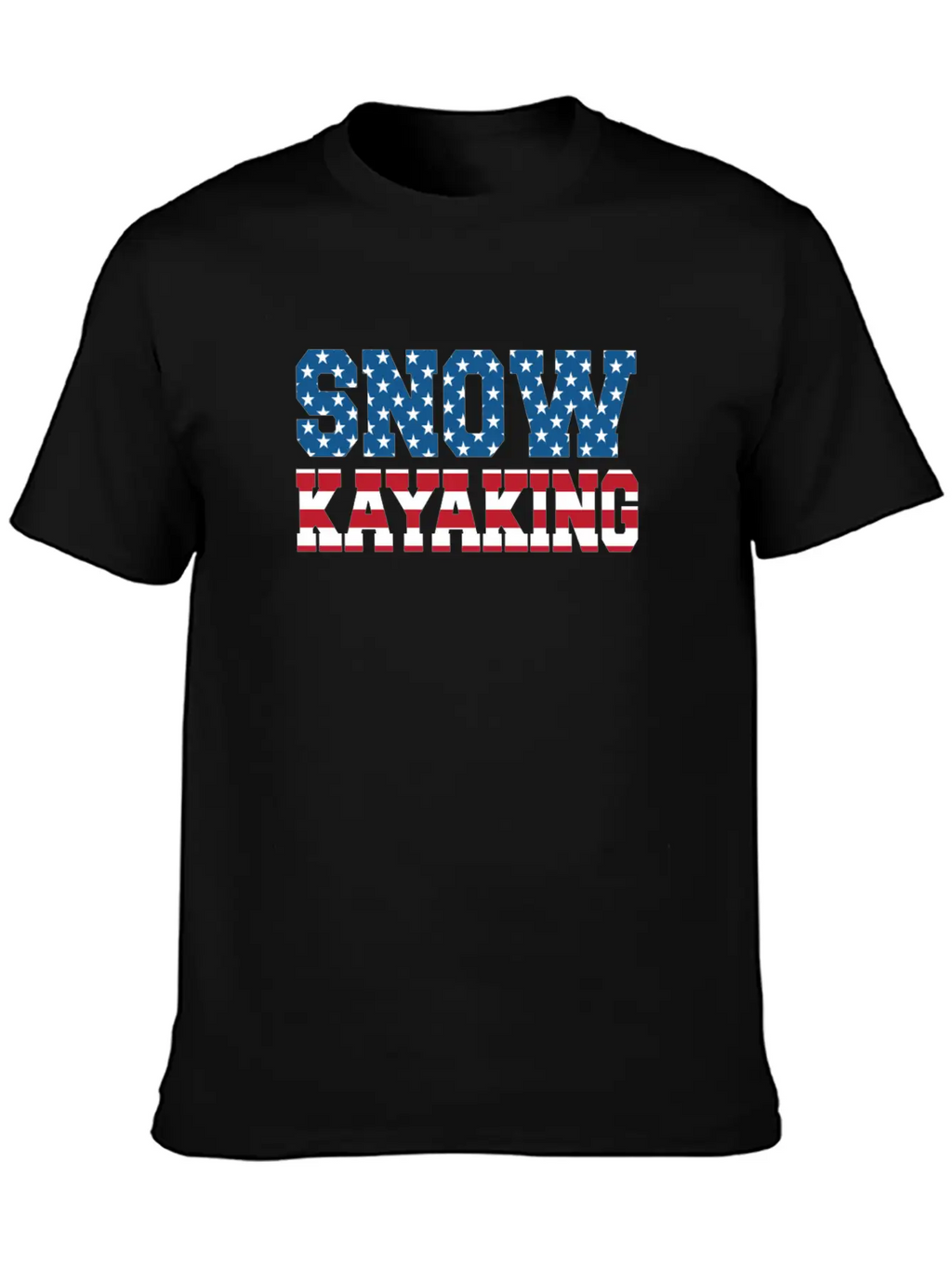 Snow Kayaking USA Essential Cotton Tee For Daily Outfits – Unisex Style