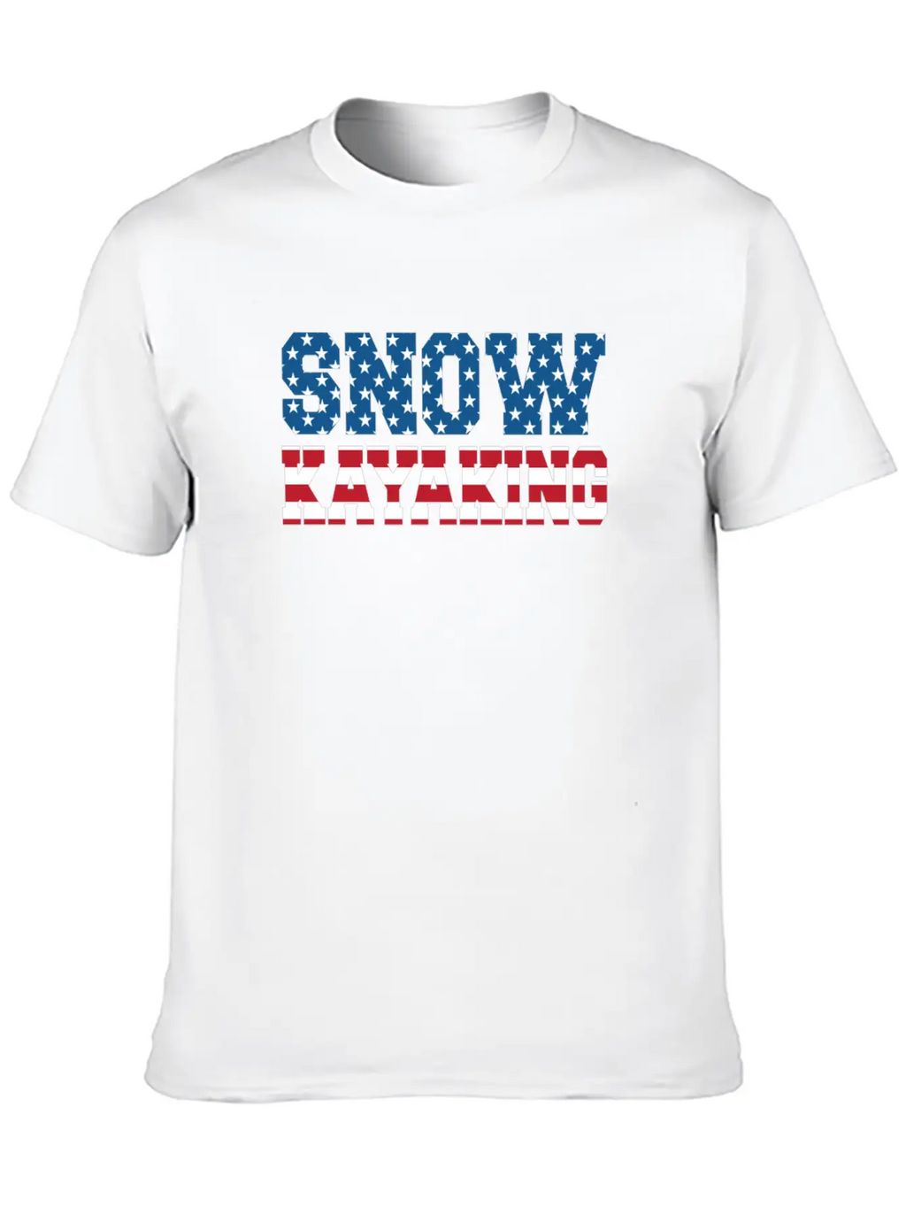 Snow Kayaking USA Essential Cotton Tee For Daily Outfits – Unisex Style