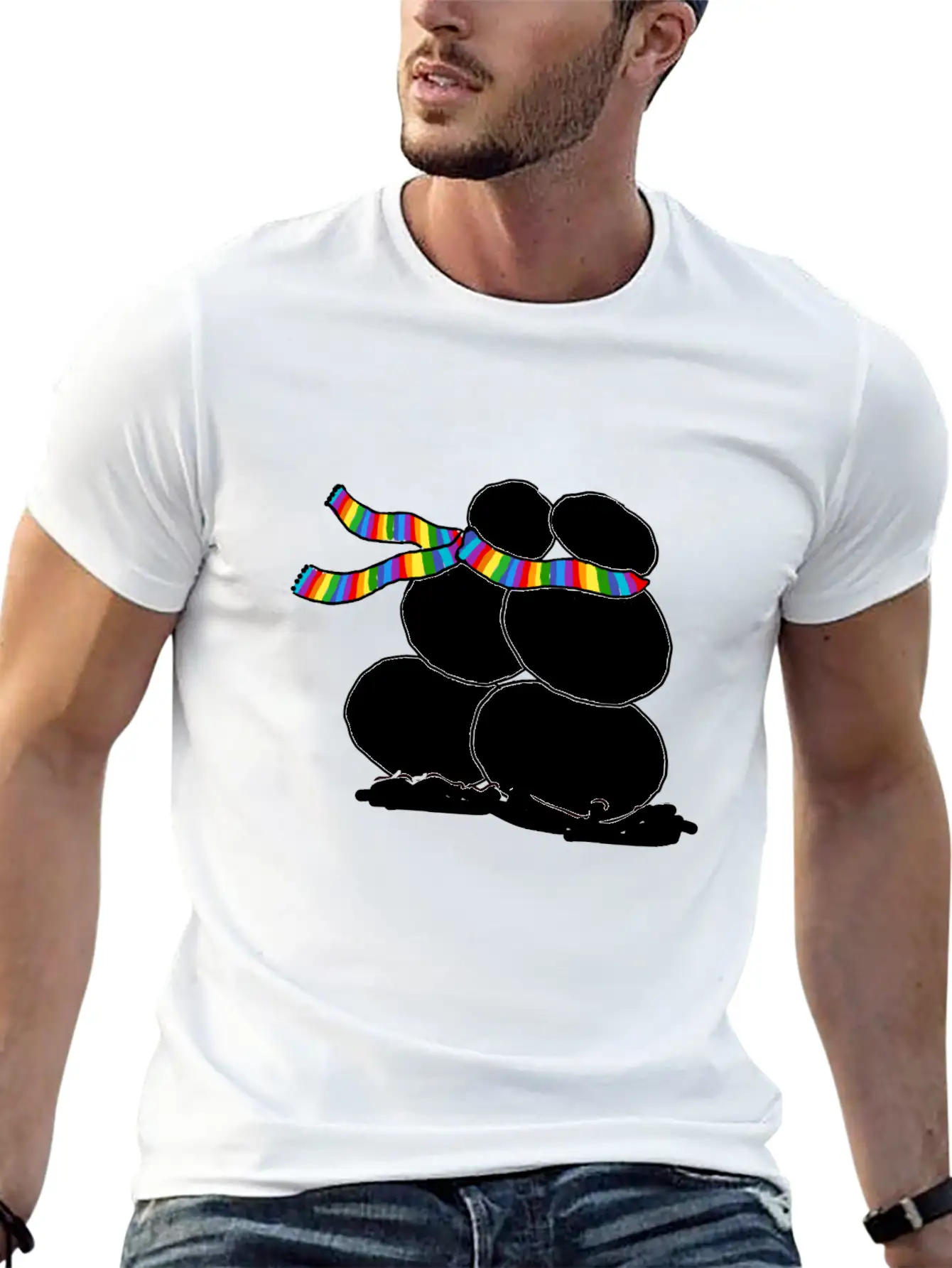 Snow Love Relaxed Everyday Tee – Lightweight And Durable Cotton