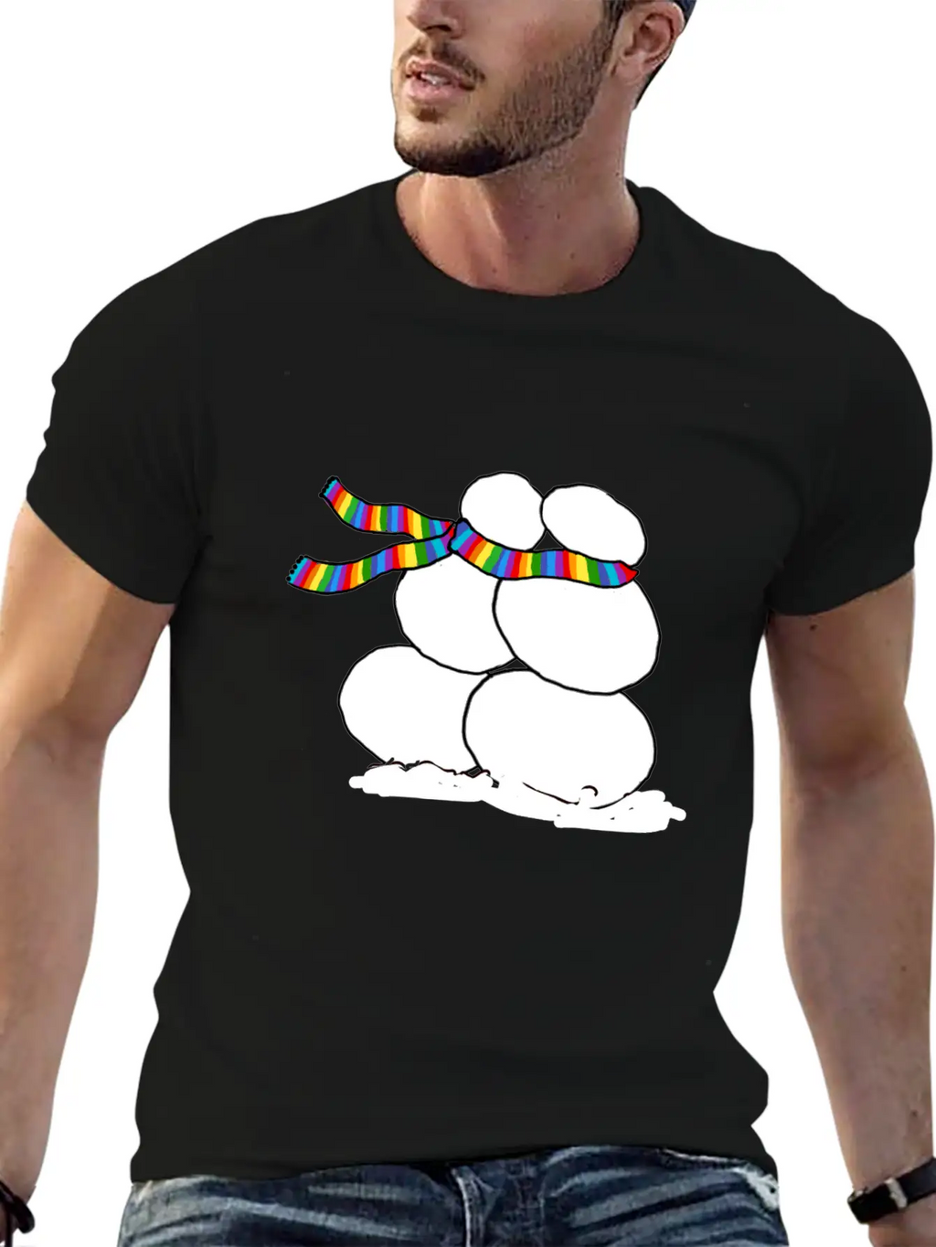 Snow Love Relaxed Everyday Tee – Lightweight And Durable Cotton