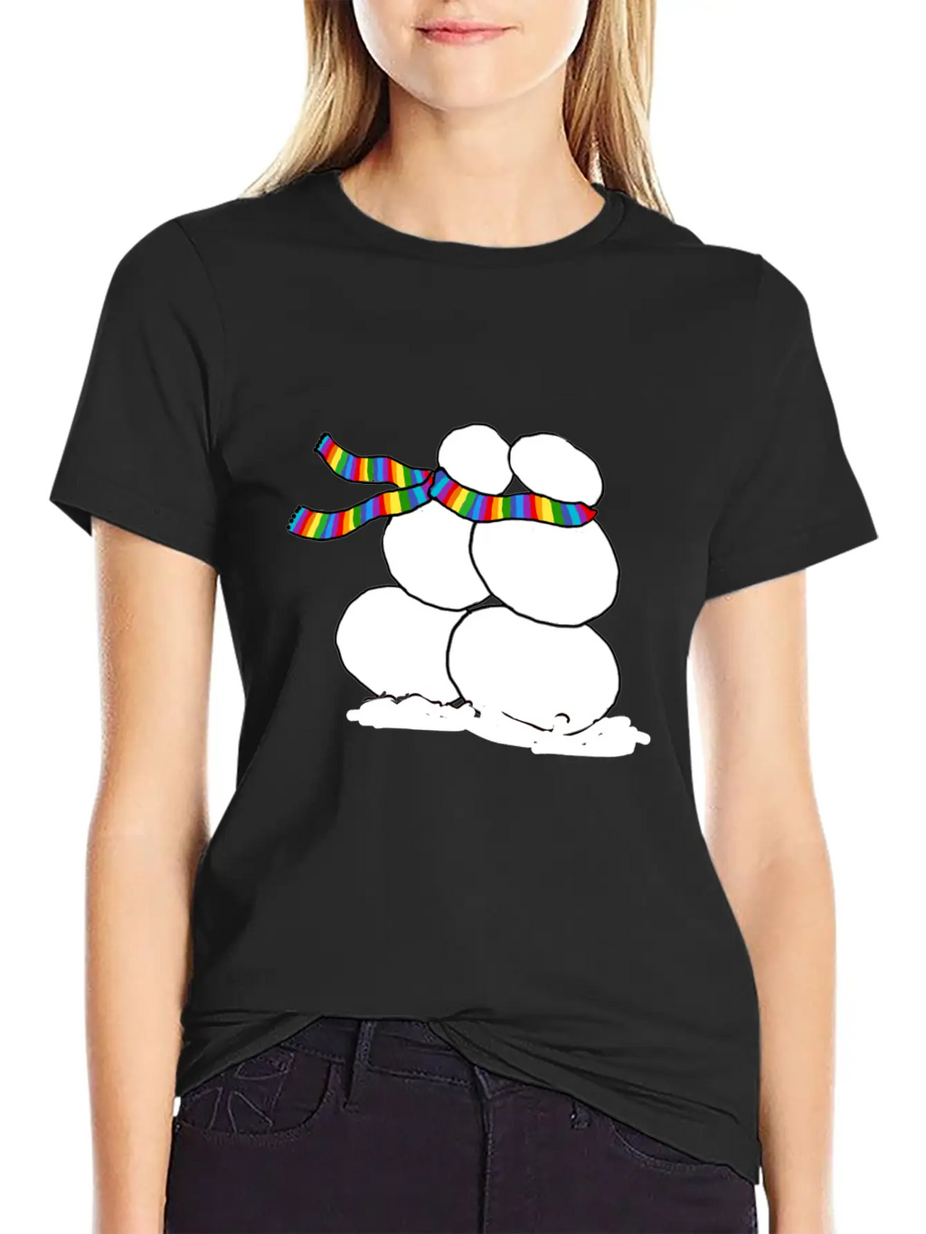 Snow Love Relaxed Everyday Tee – Lightweight And Durable Cotton