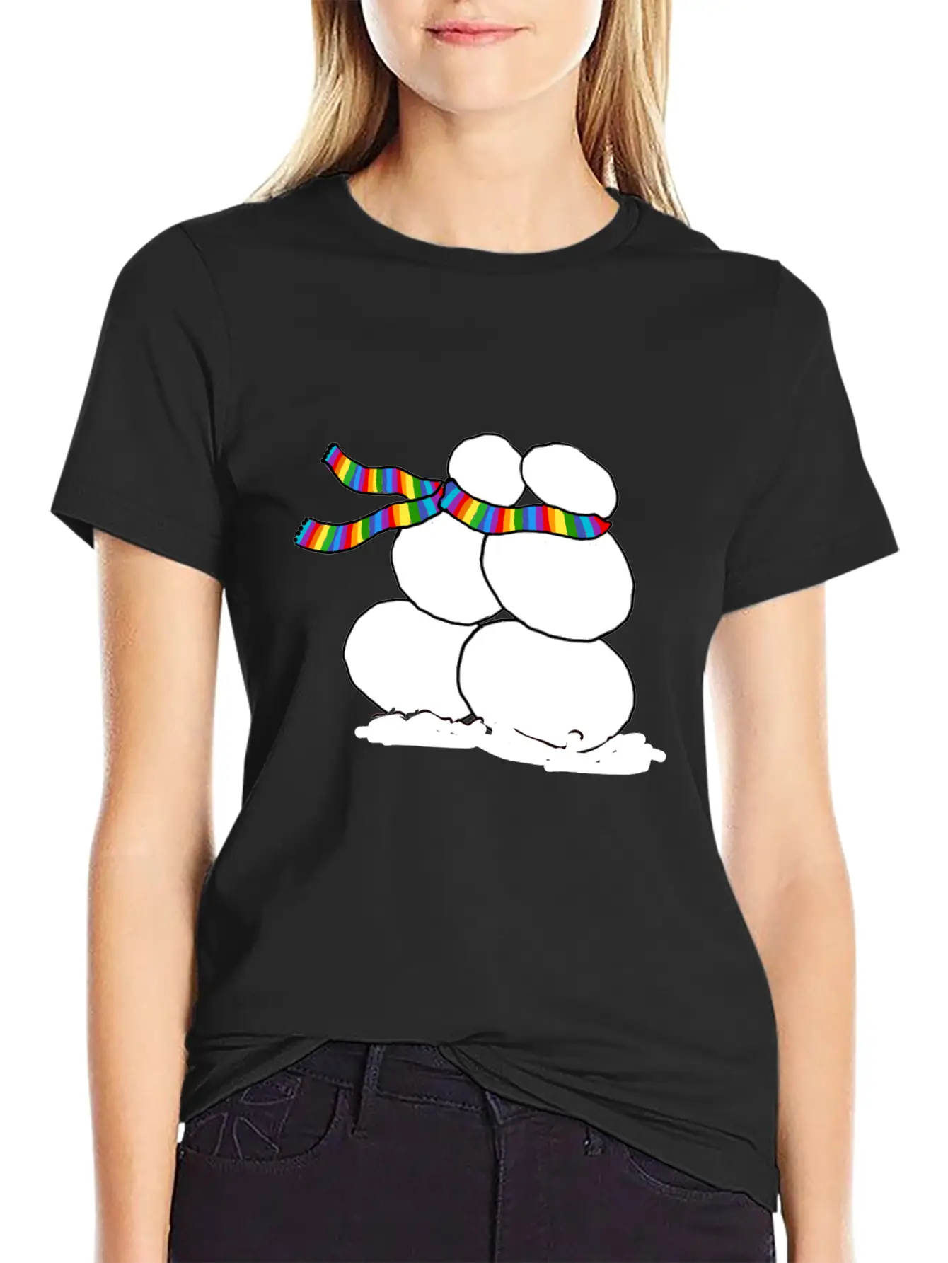 Snow Love Relaxed Everyday Tee – Lightweight And Durable Cotton