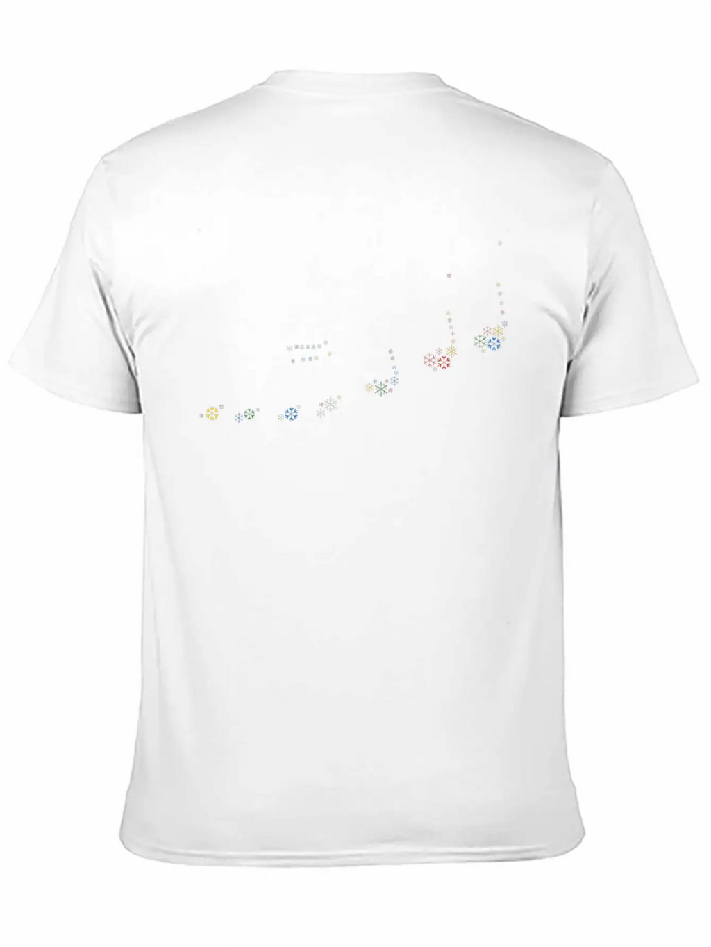 Snow Wordcloud Of A Melody Form (christmas) Unisex Casual T-Shirt – Clean Design For Daily Comfort