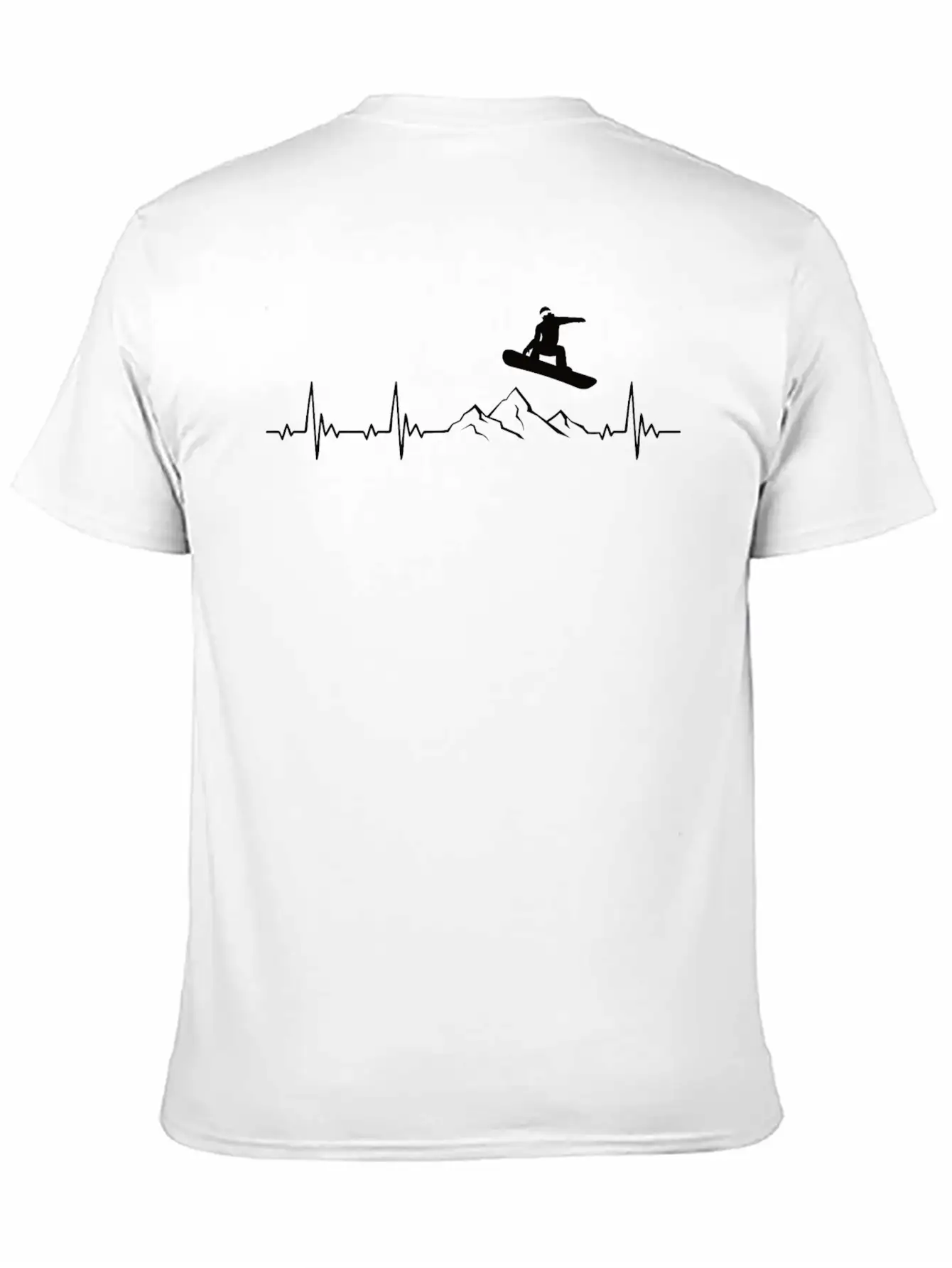 Snowboarding Heartbeat Snowboarder Gift Classic Cotton Tee – Unisex Comfort For Any Season