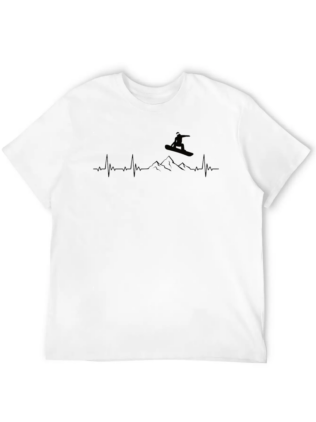 Snowboarding Heartbeat Snowboarder Gift Classic Cotton Tee – Unisex Comfort For Any Season