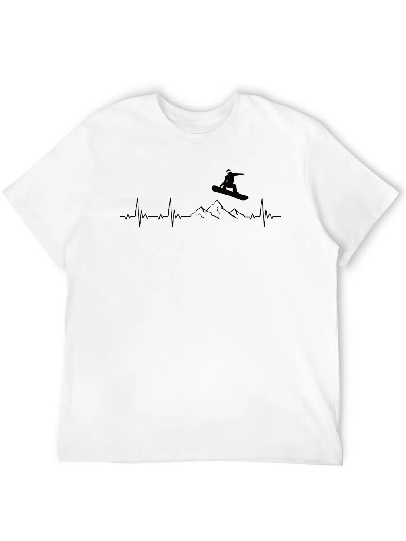 Snowboarding Heartbeat Snowboarder Gift Classic Cotton Tee – Unisex Comfort For Any Season