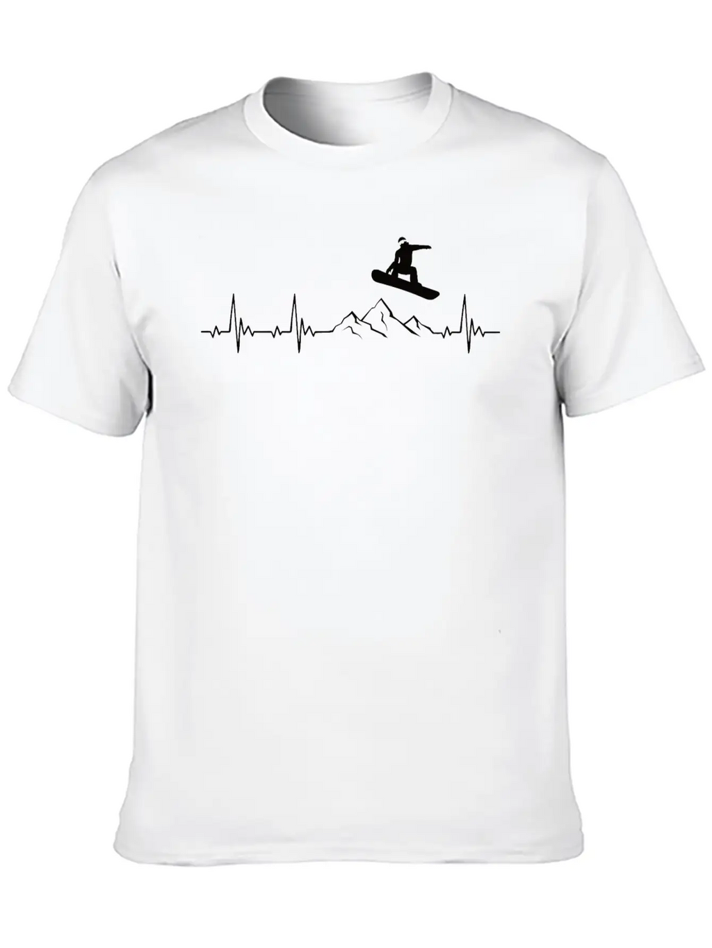 Snowboarding Heartbeat Snowboarder Gift Classic Cotton Tee – Unisex Comfort For Any Season