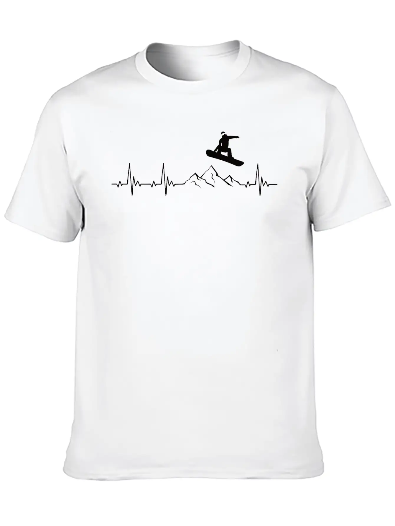Snowboarding Heartbeat Snowboarder Gift Classic Cotton Tee – Unisex Comfort For Any Season