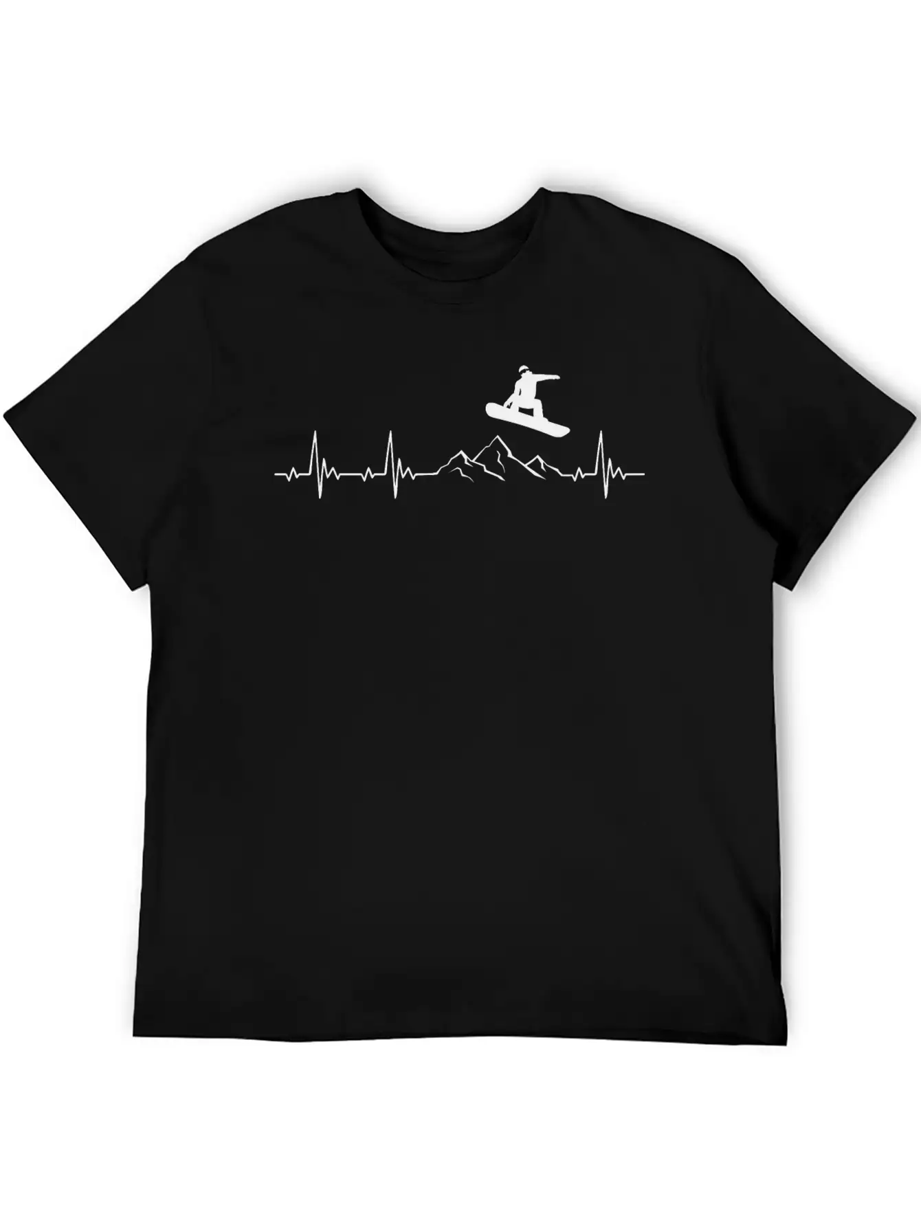 Snowboarding Heartbeat Snowboarder Gift Classic Cotton Tee – Unisex Comfort For Any Season