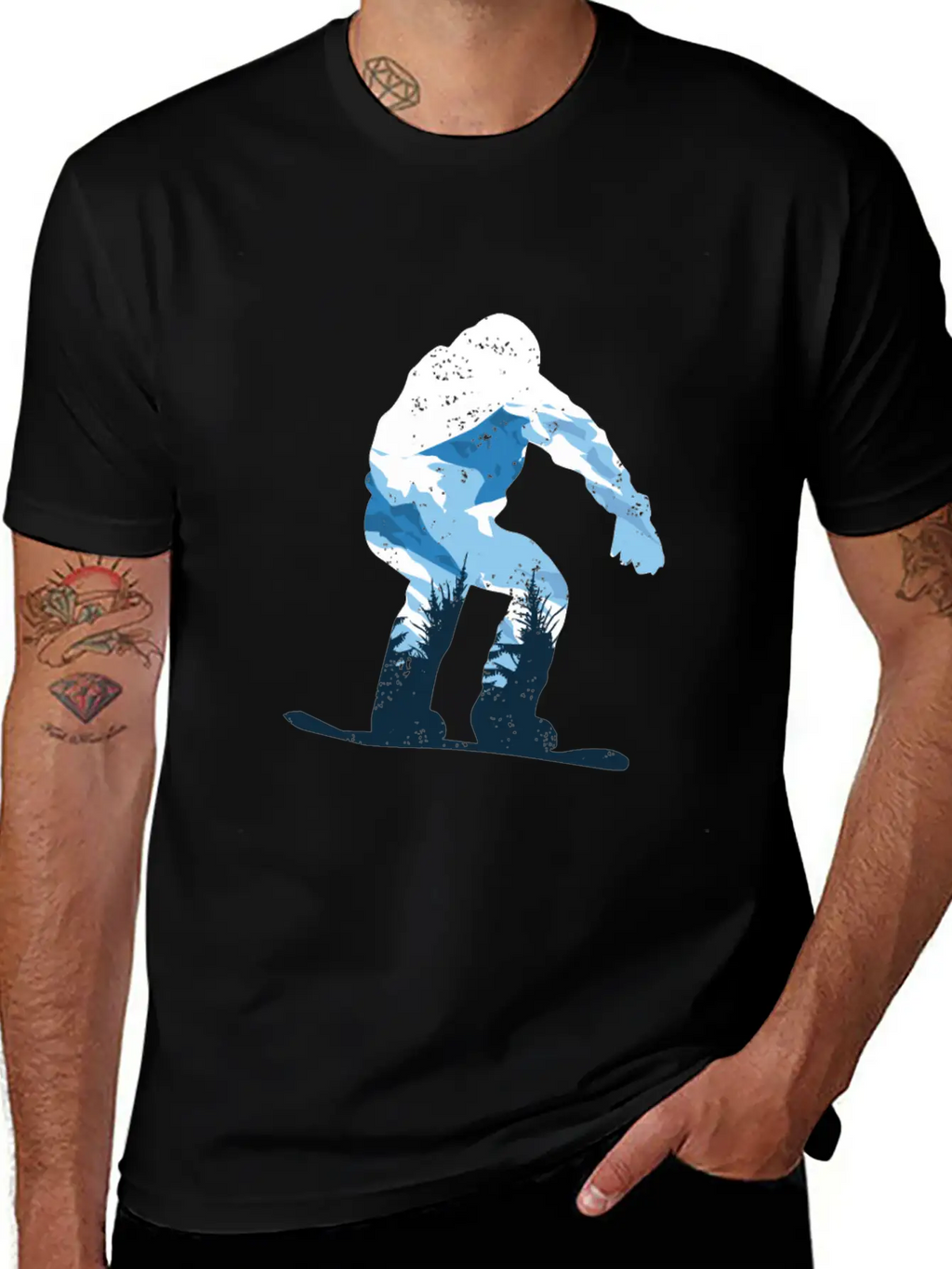 Snowboarding Snow Mountain Timeless Short Sleeve Tee – Comfy And Minimalist Design