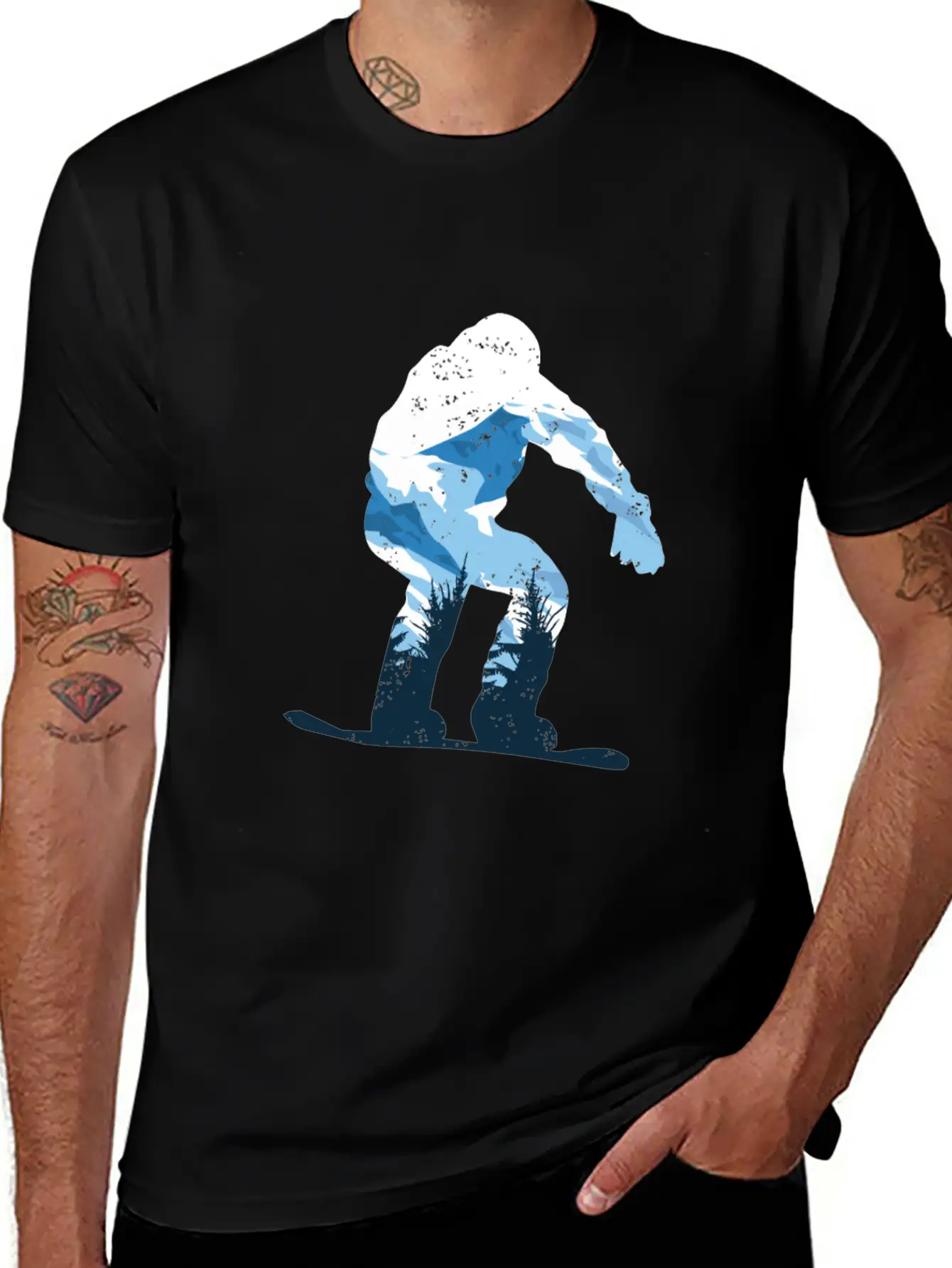 Snowboarding Snow Mountain Timeless Short Sleeve Tee – Comfy And Minimalist Design