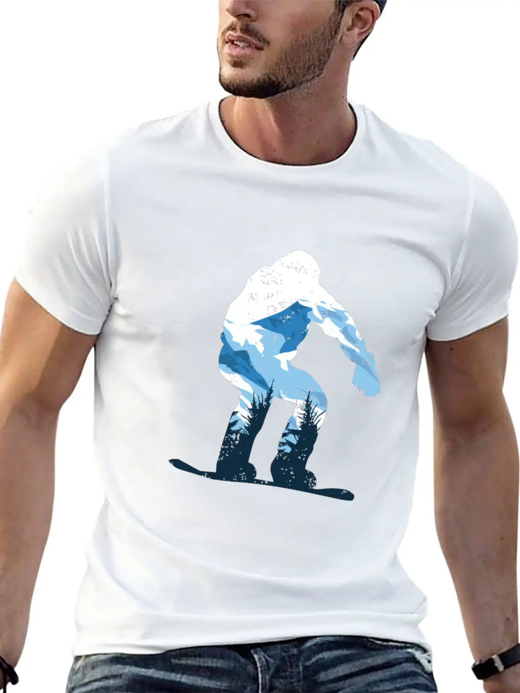 Snowboarding Snow Mountain Timeless Short Sleeve Tee – Comfy And Minimalist Design