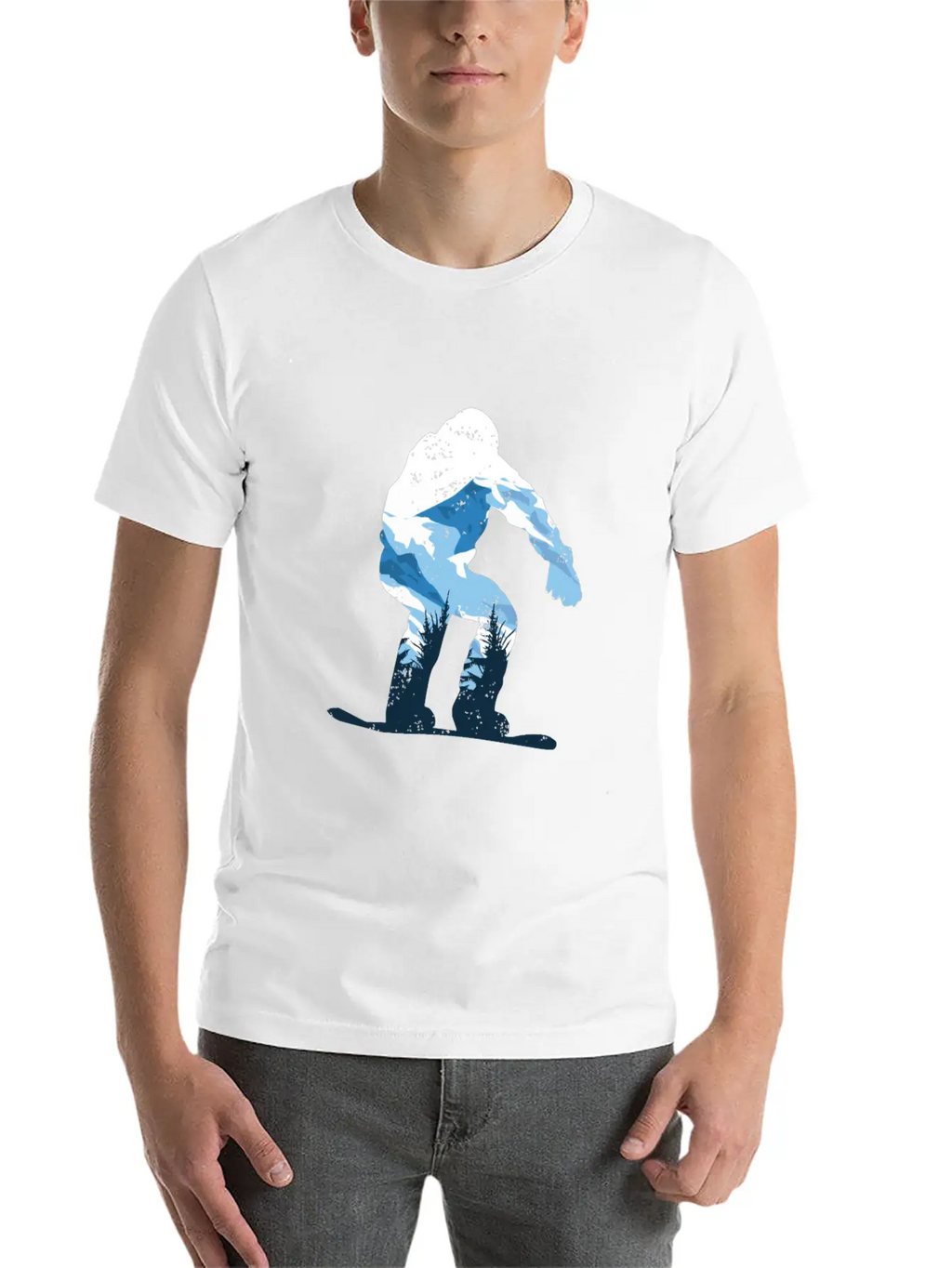 Snowboarding Snow Mountain Timeless Short Sleeve Tee – Comfy And Minimalist Design