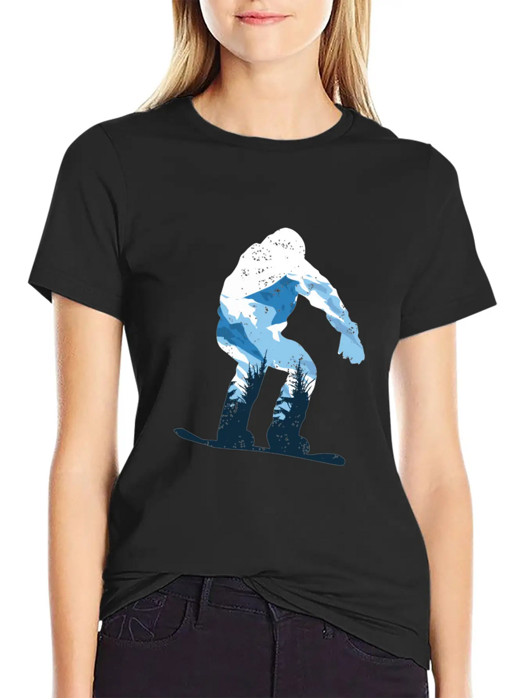 Snowboarding Snow Mountain Timeless Short Sleeve Tee – Comfy And Minimalist Design
