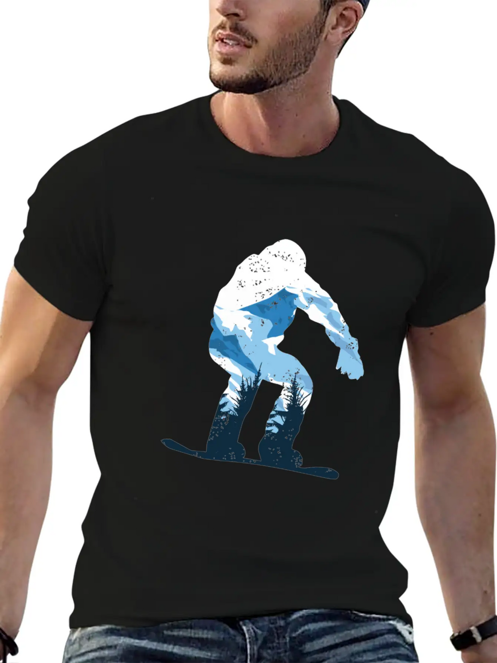 Snowboarding Snow Mountain Timeless Short Sleeve Tee – Comfy And Minimalist Design