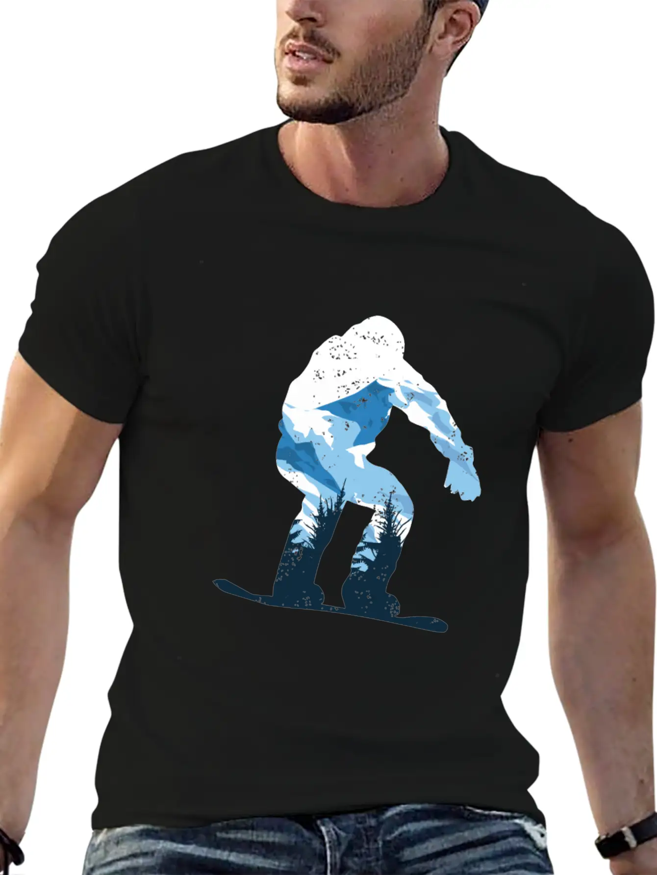 Snowboarding Snow Mountain Timeless Short Sleeve Tee – Comfy And Minimalist Design