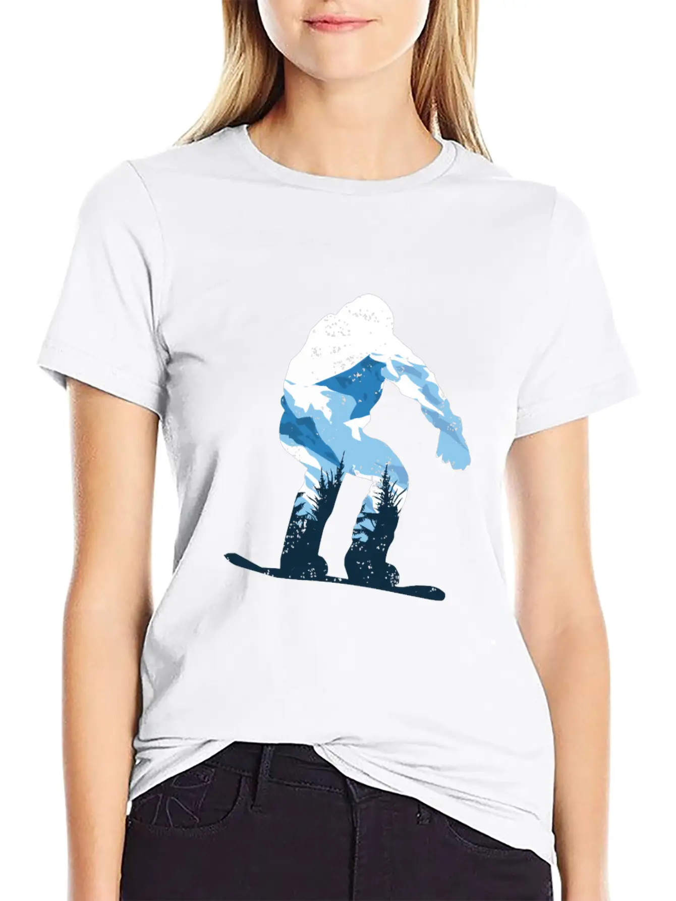 Snowboarding Snow Mountain Timeless Short Sleeve Tee – Comfy And Minimalist Design