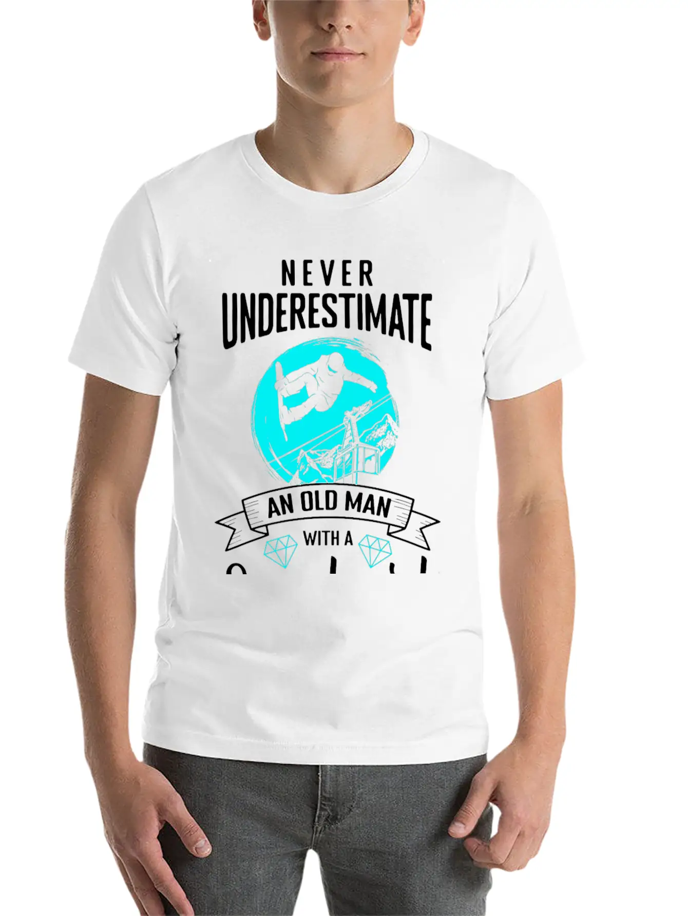 Snowboarding Snow Snow Ski Unisex Casual T-Shirt – Clean Design For Daily Comfort