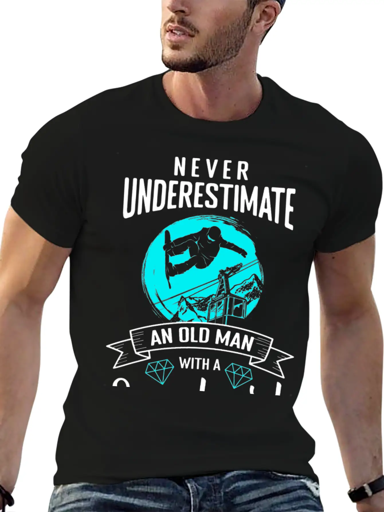 Snowboarding Snow Snow Ski Unisex Casual T-Shirt – Clean Design For Daily Comfort