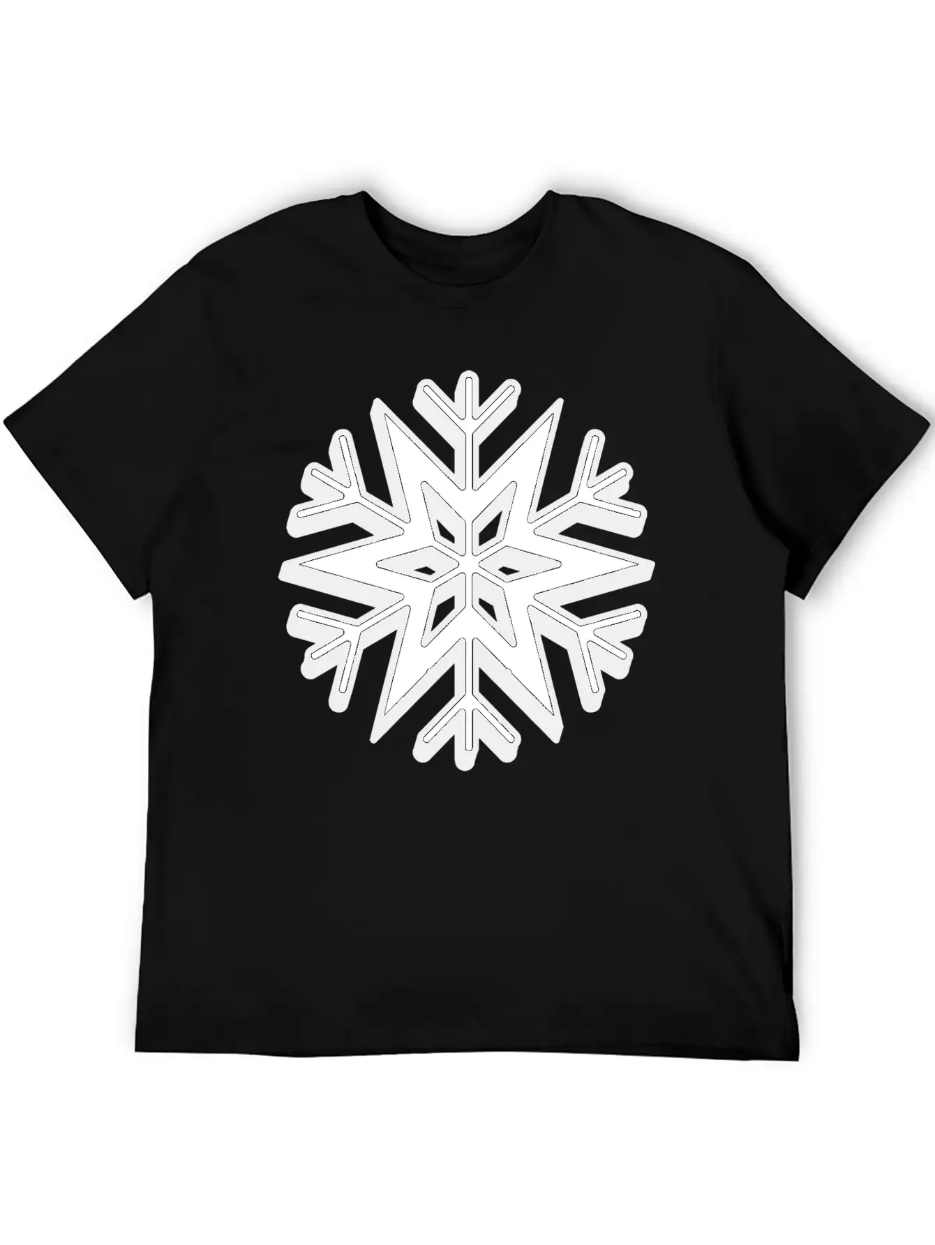 Snowflake Stylish Christmas Classic Cotton Tee – Unisex Comfort For Any Season