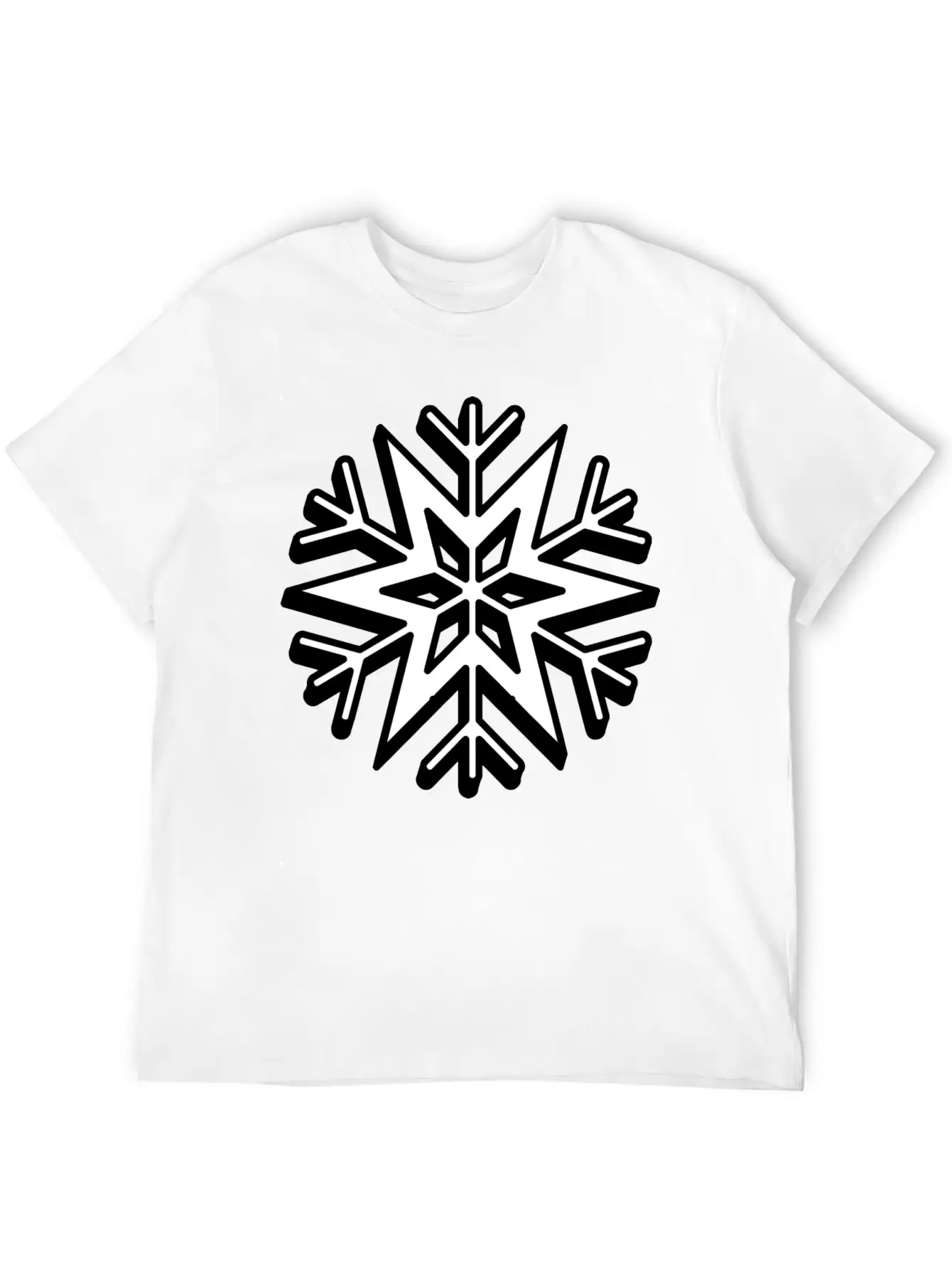 Snowflake Stylish Christmas Classic Cotton Tee – Unisex Comfort For Any Season