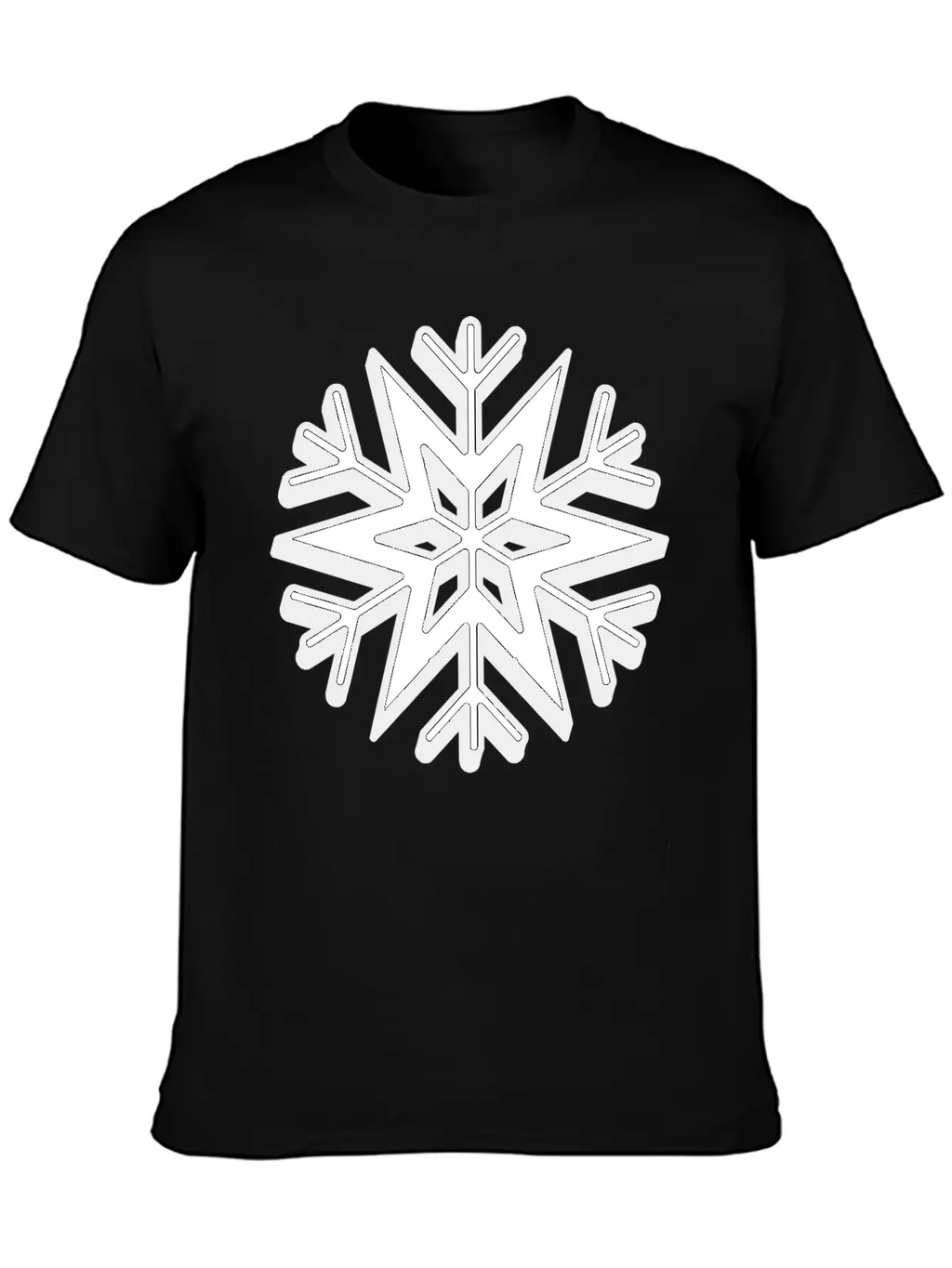 Snowflake Stylish Christmas Classic Cotton Tee – Unisex Comfort For Any Season