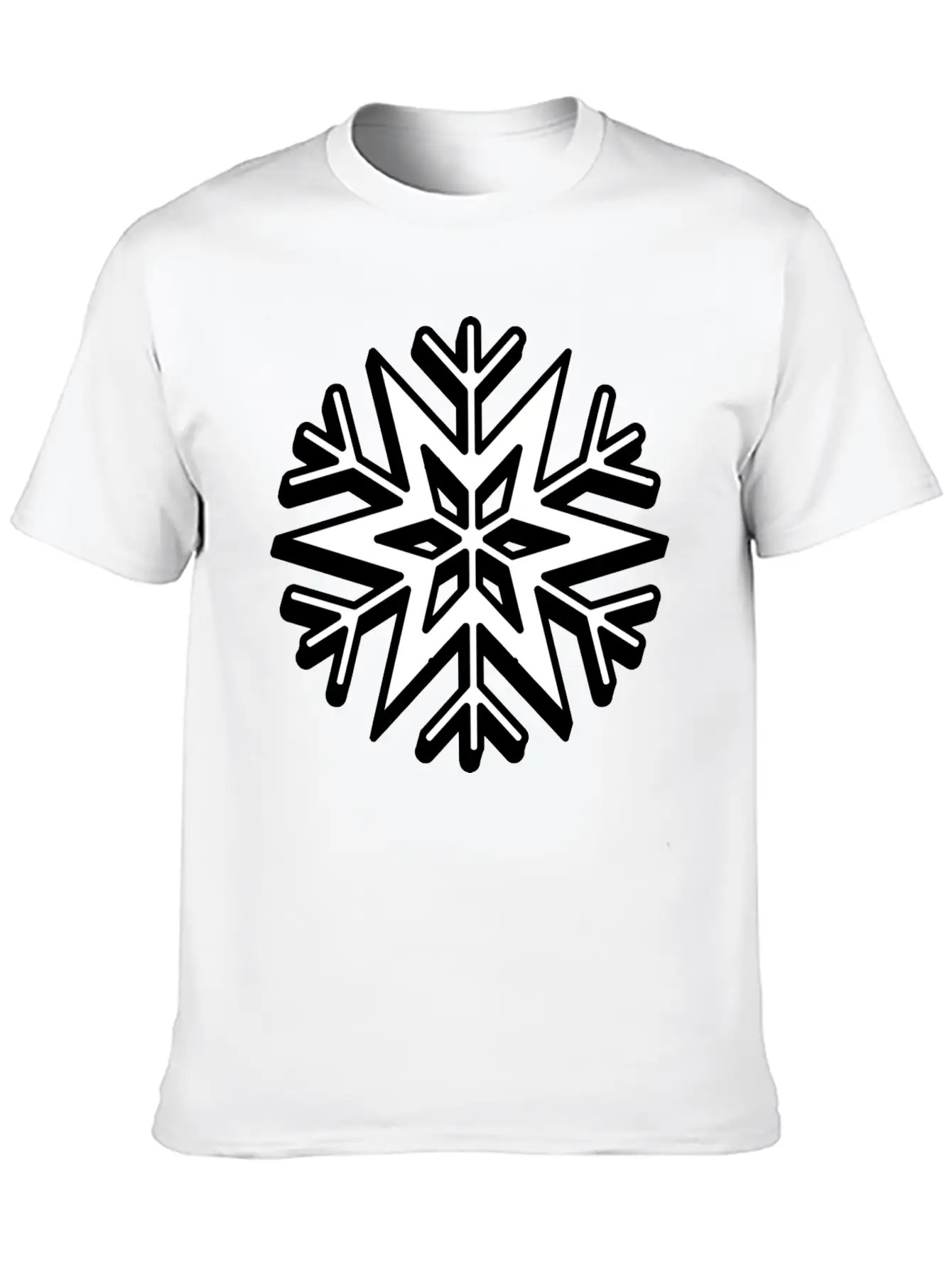 Snowflake Stylish Christmas Classic Cotton Tee – Unisex Comfort For Any Season