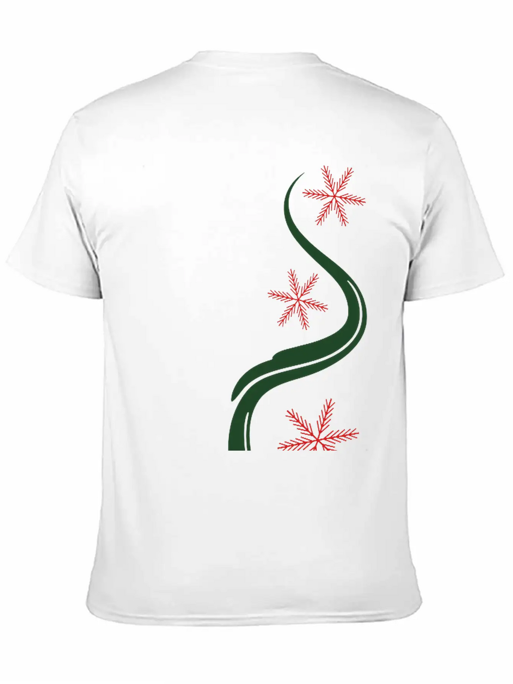 Snowflakes Christmas Line Art Classic Cotton Tee – Unisex Comfort For Any Season
