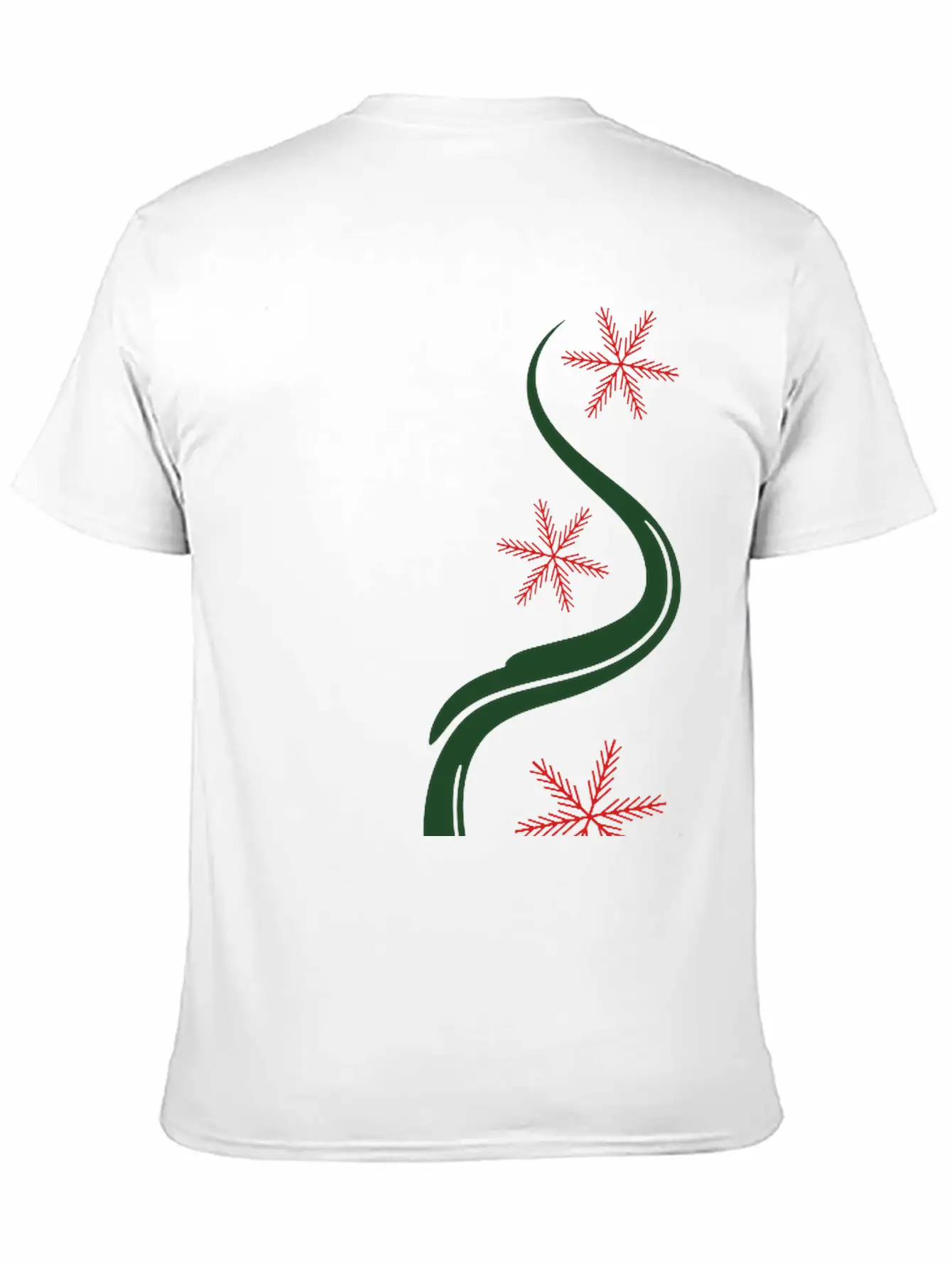 Snowflakes Christmas Line Art Classic Cotton Tee – Unisex Comfort For Any Season