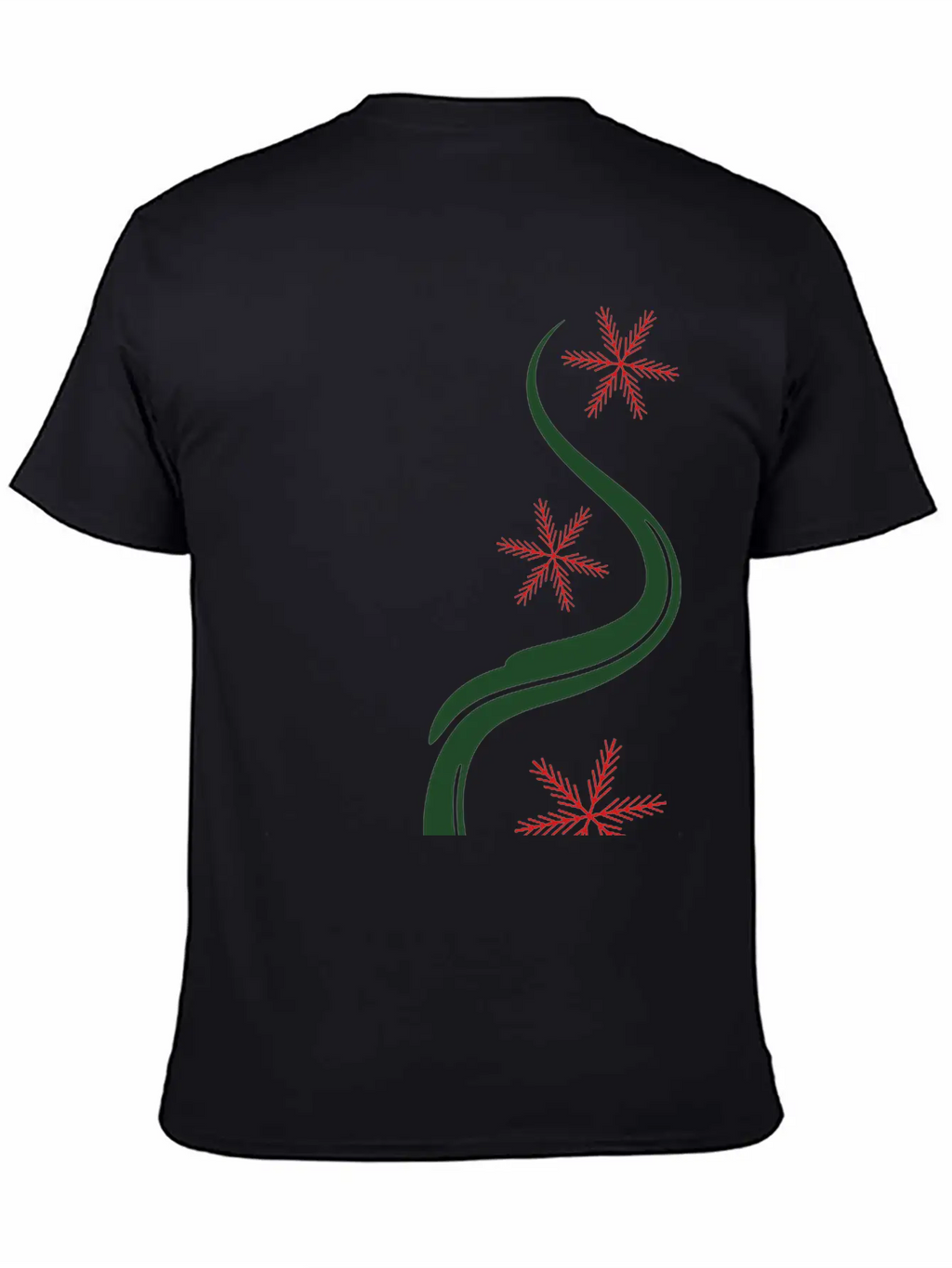 Snowflakes Christmas Line Art Classic Cotton Tee – Unisex Comfort For Any Season