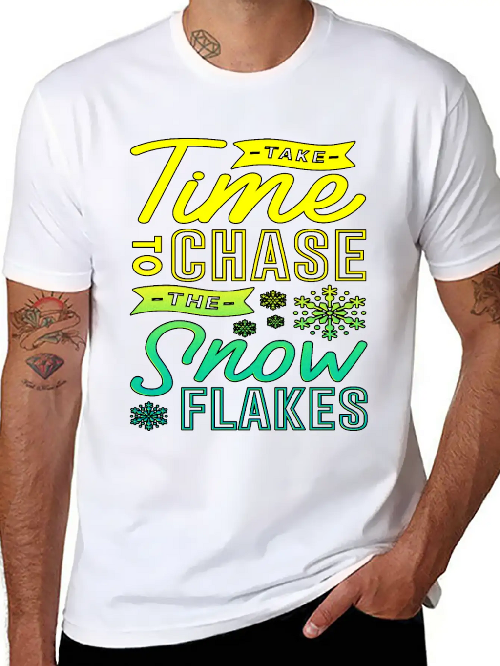 Snowflakes Winter Holiday Gift Cold Frost Ice Snow Classic Cotton Tee – Unisex Comfort For Any Season