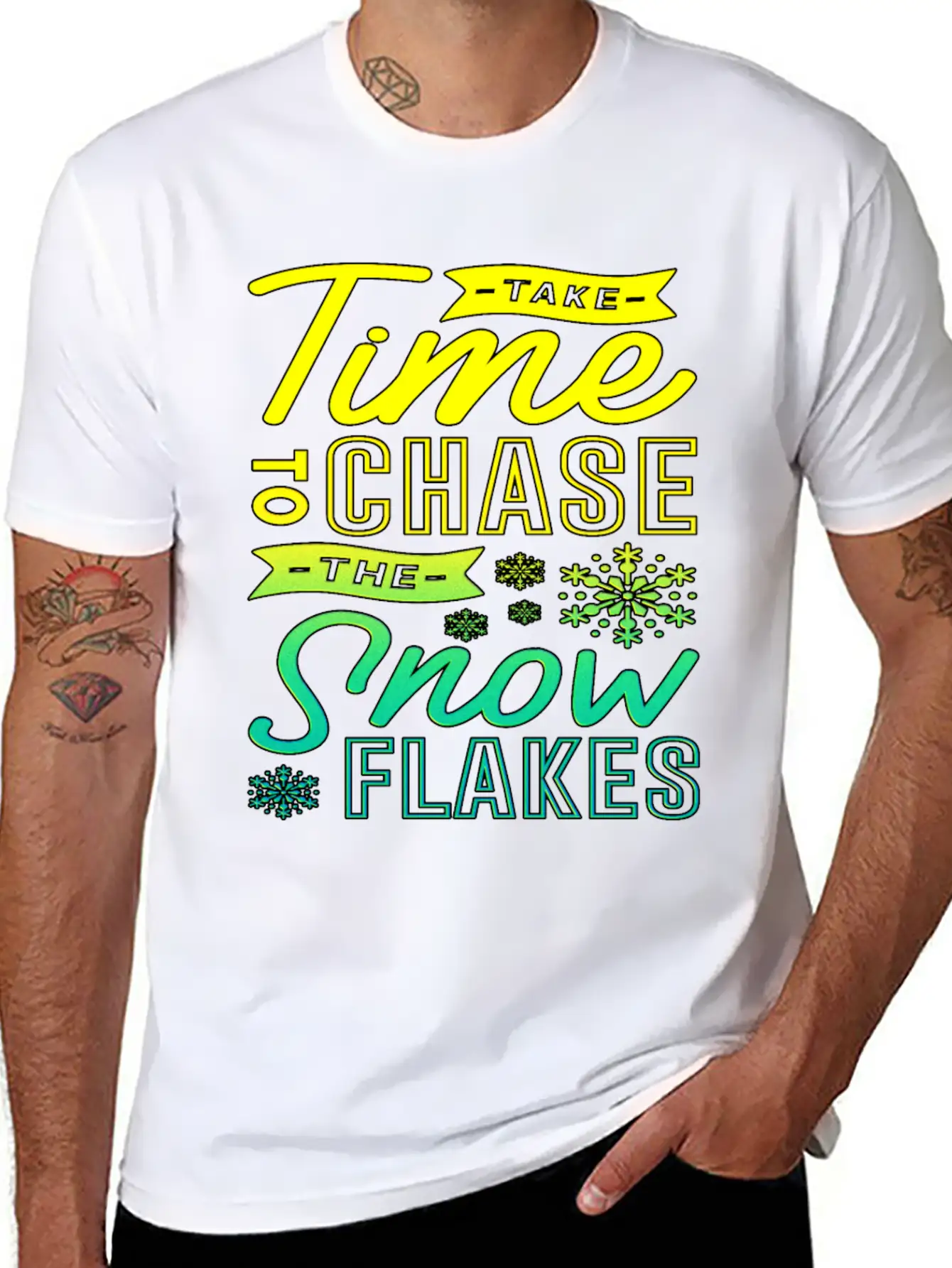 Snowflakes Winter Holiday Gift Cold Frost Ice Snow Classic Cotton Tee – Unisex Comfort For Any Season