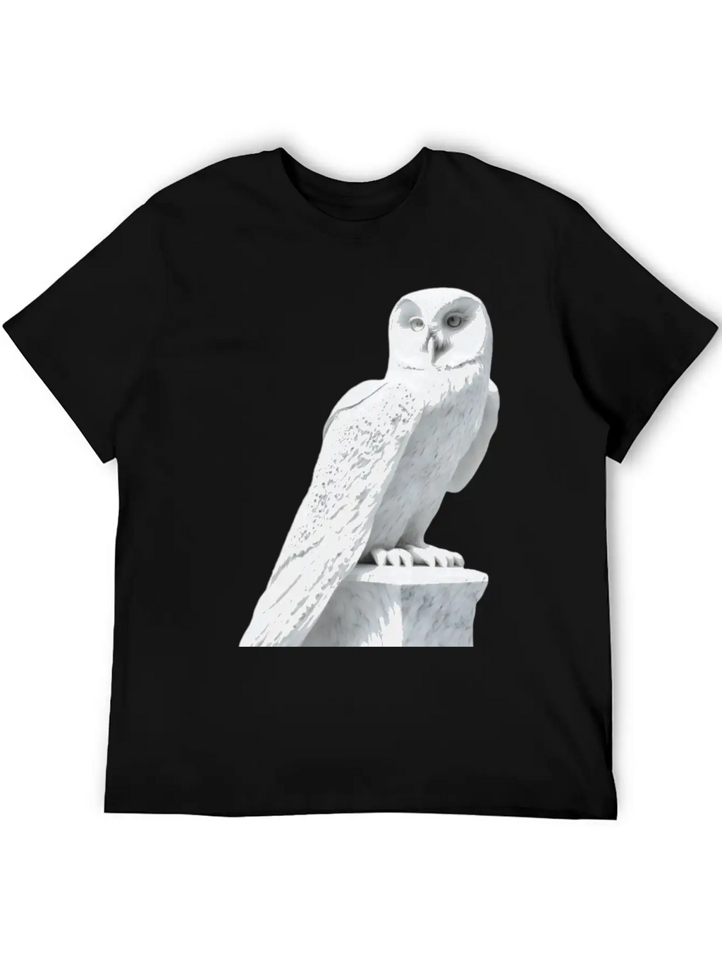 Snowy Owl Graphic Stylish Everyday T-Shirt – Unisex Basic Cotton Tee