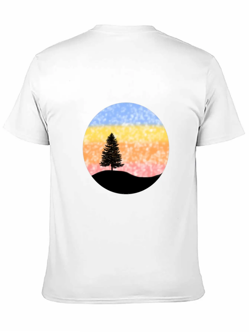 Snowy Sunset Over Hill Relaxed Everyday Tee – Lightweight And Durable Cotton