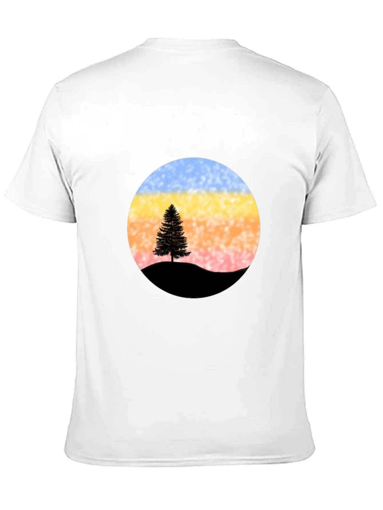 Snowy Sunset Over Hill Relaxed Everyday Tee – Lightweight And Durable Cotton