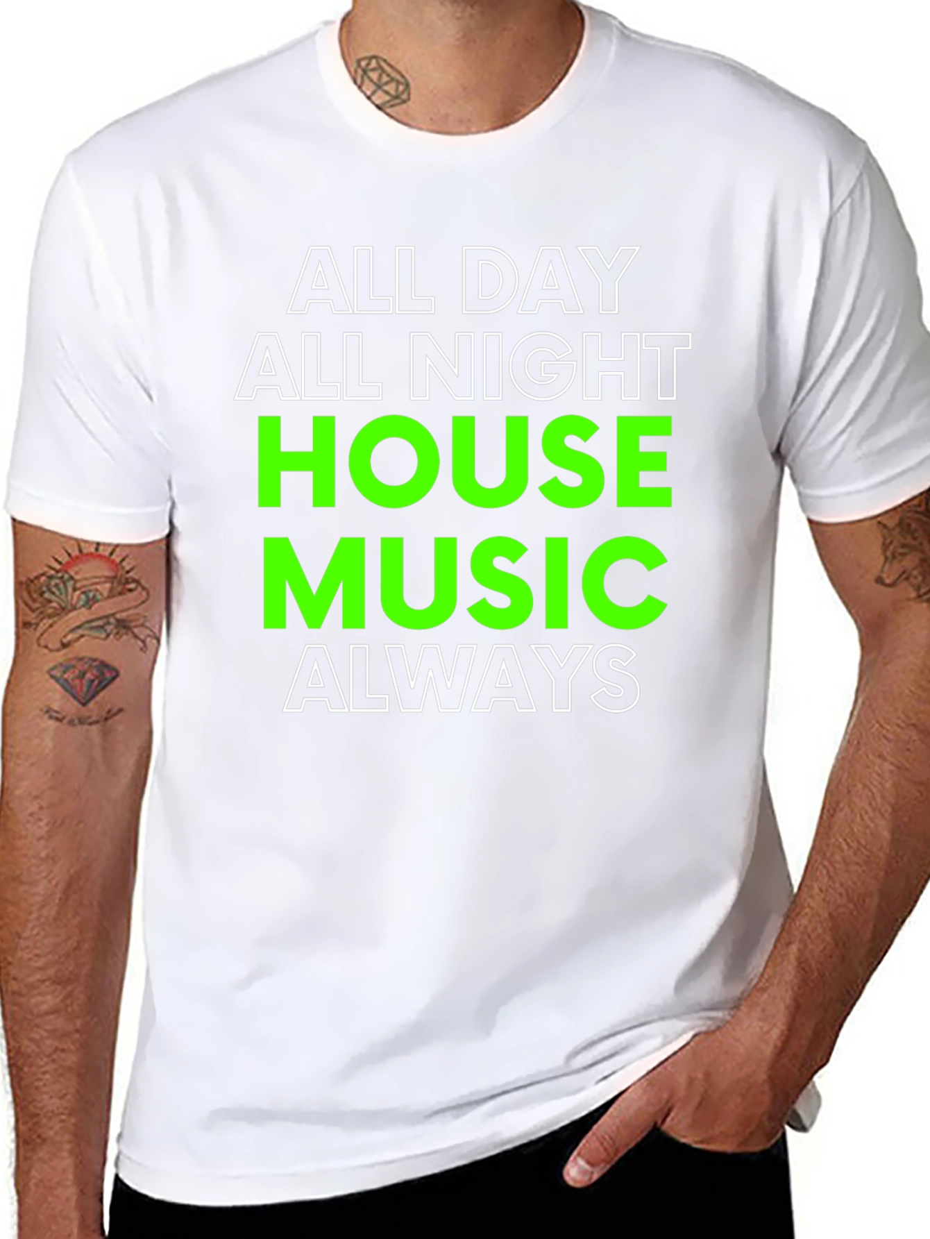 All Day All Night House Music T-Shirt