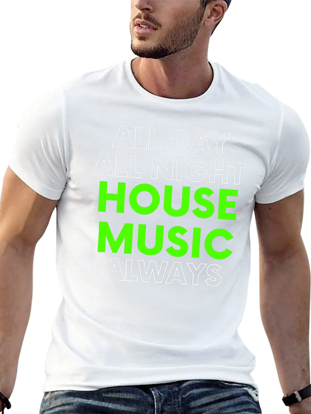All Day All Night House Music T-Shirt