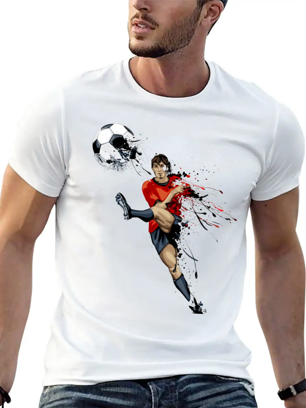 Soccer_04 Stylish Everyday T-Shirt – Unisex Basic Cotton Tee