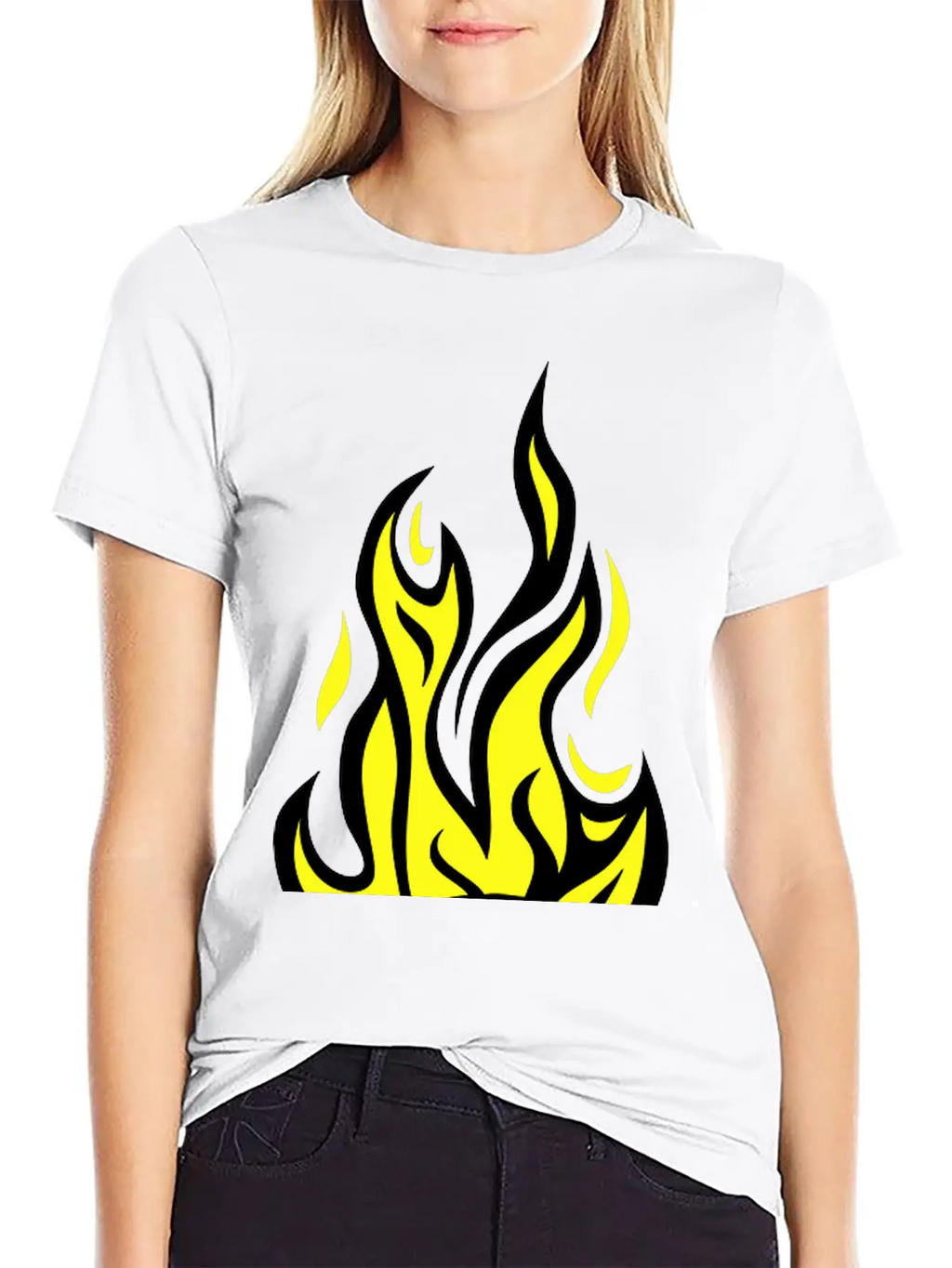Soccer Ball Flame Fire Flame Cartoon Timeless Short Sleeve Tee – Comfy And Minimalist Design
