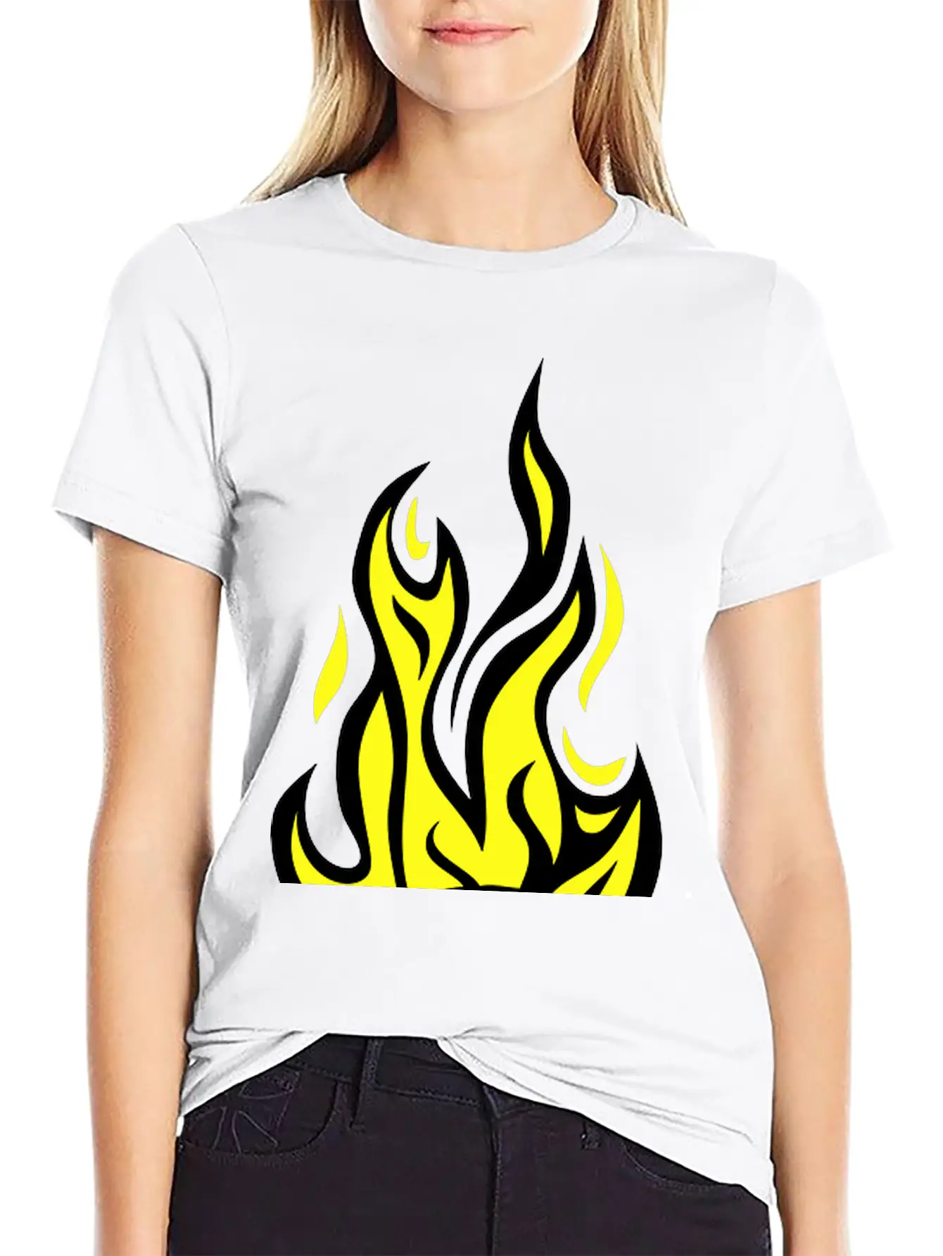 Soccer Ball Flame Fire Flame Cartoon Timeless Short Sleeve Tee – Comfy And Minimalist Design
