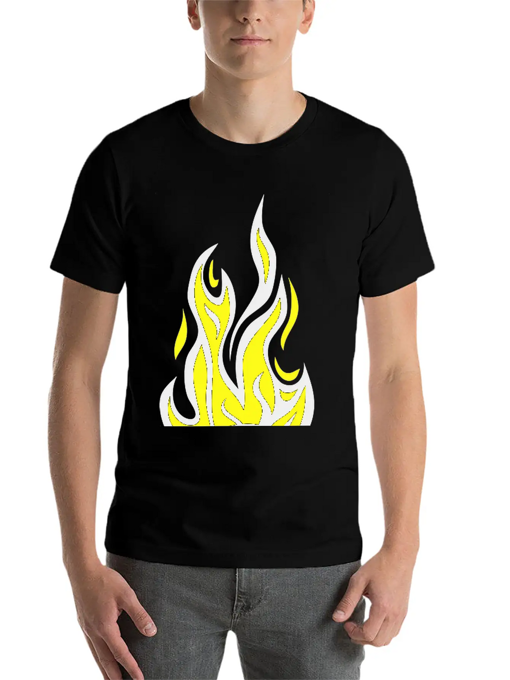 Soccer Ball Flame Fire Flame Cartoon Timeless Short Sleeve Tee – Comfy And Minimalist Design