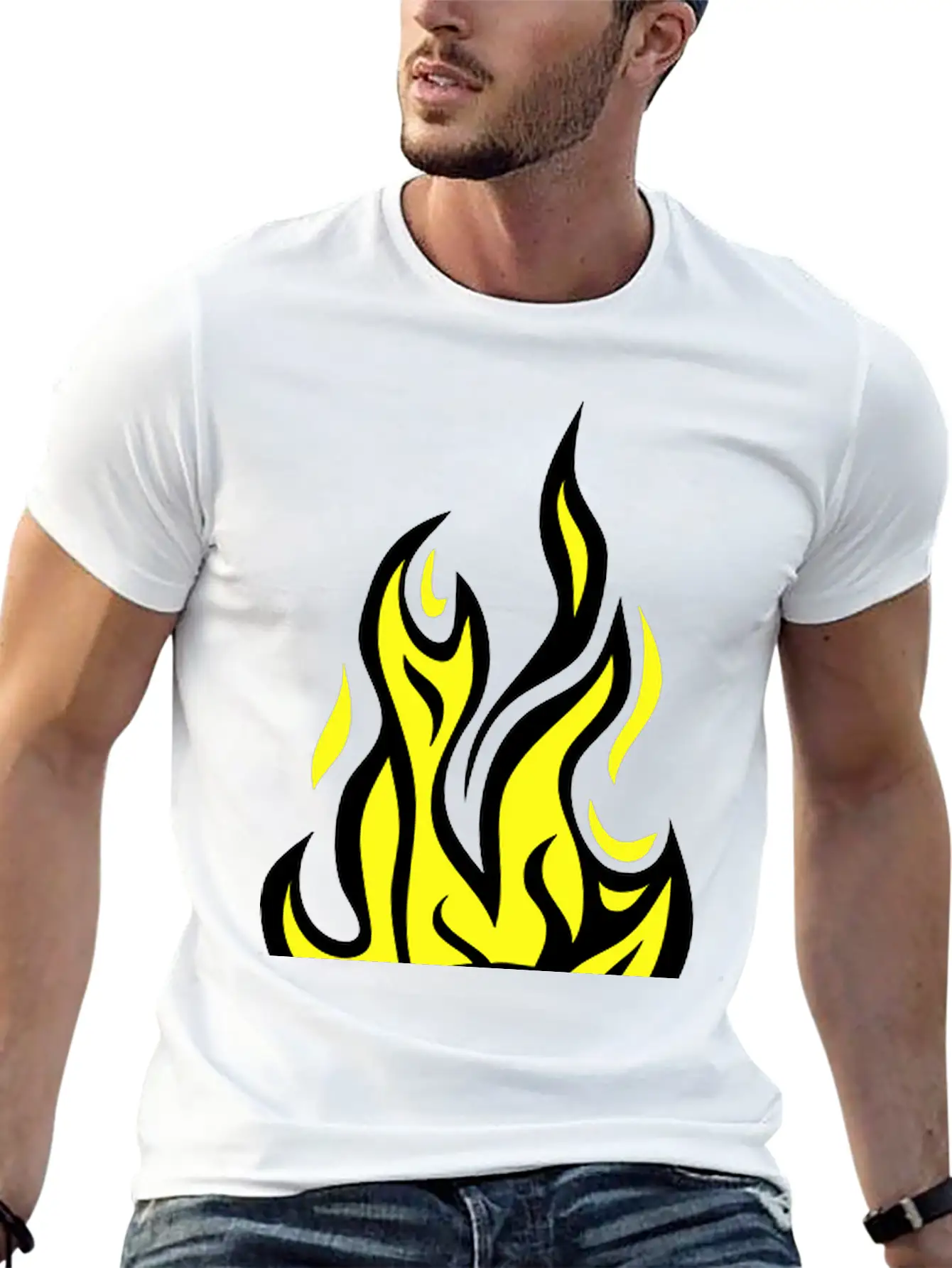 Soccer Ball Flame Fire Flame Cartoon Timeless Short Sleeve Tee – Comfy And Minimalist Design