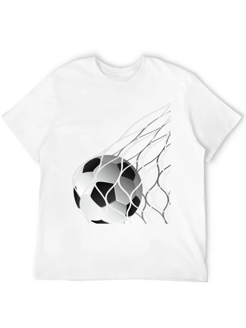 Soccer Ball In The Net Breathable Graphic T-Shirt – Perfect For Casual Days